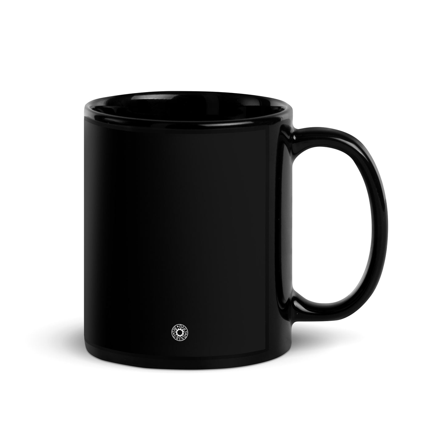 The Daily Grind Black Glossy Mug