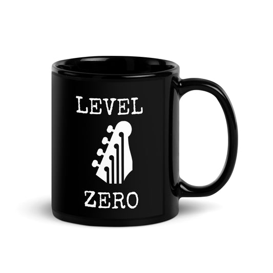 Level Zero Guitar Head Black Glossy Mug