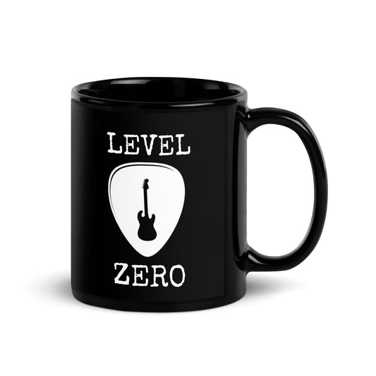 Guitar Pick Black Glossy Mug