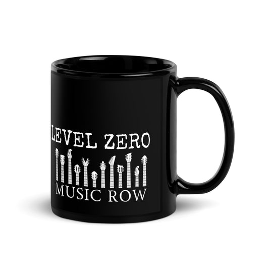 Music Row Black Glossy Mug