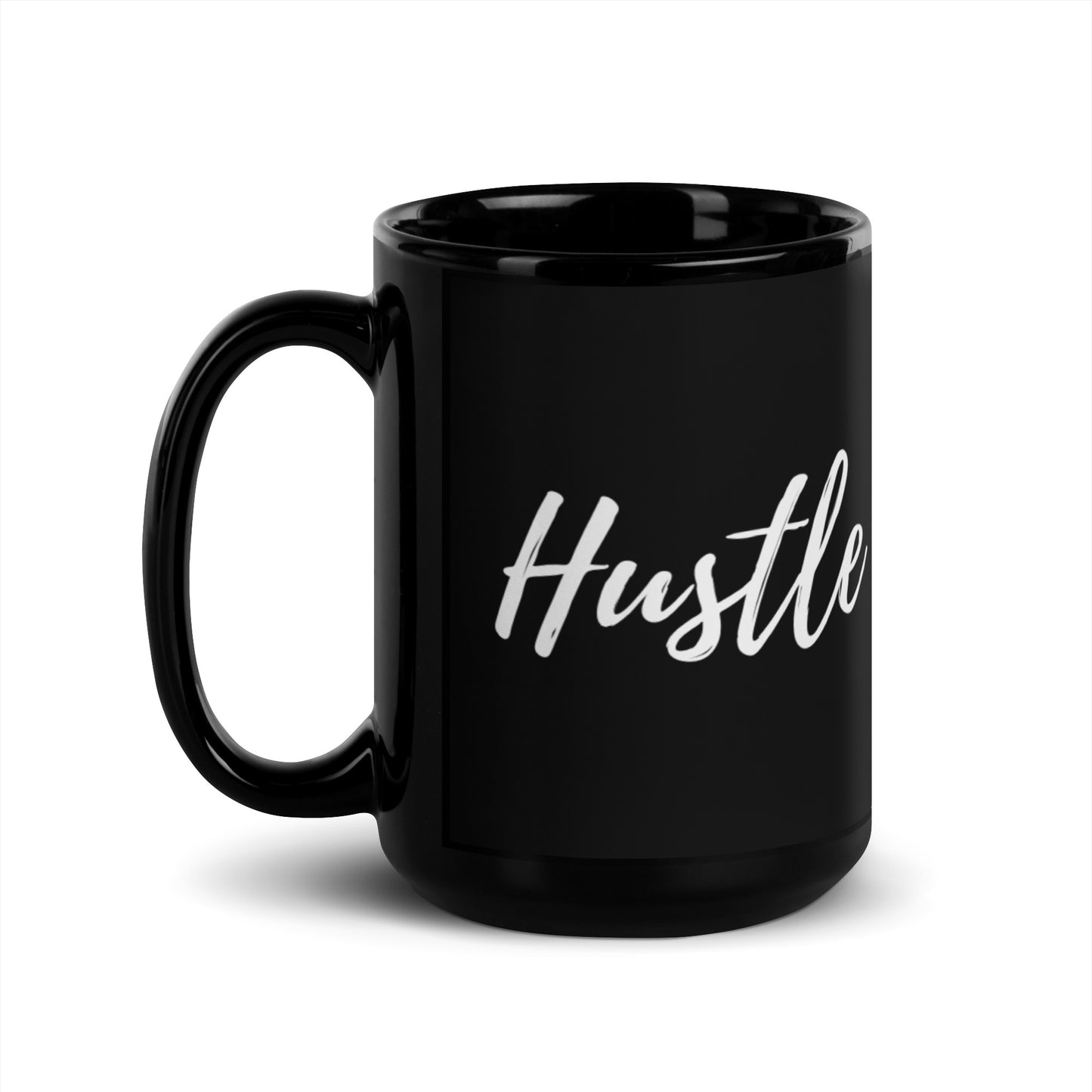 Hustle Black Glossy Mug