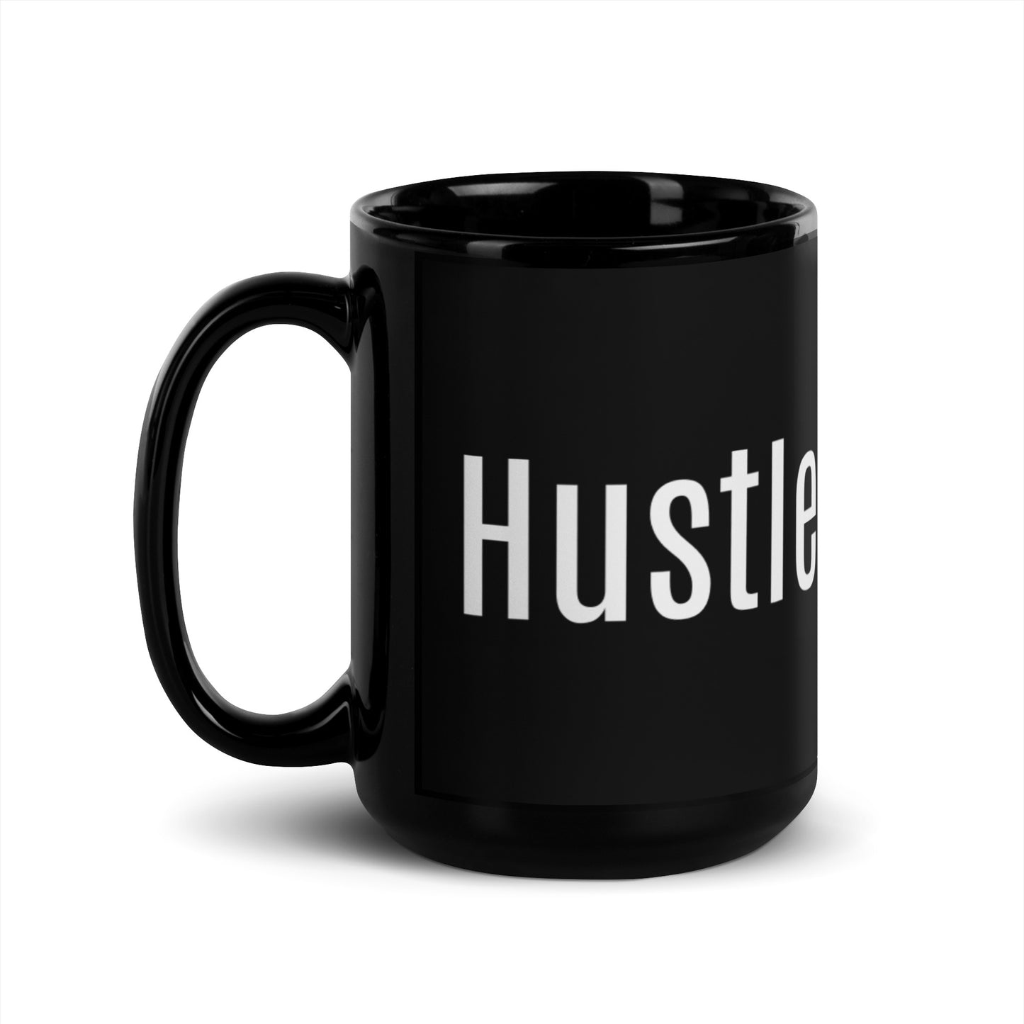 Hustle Black Glossy Mug