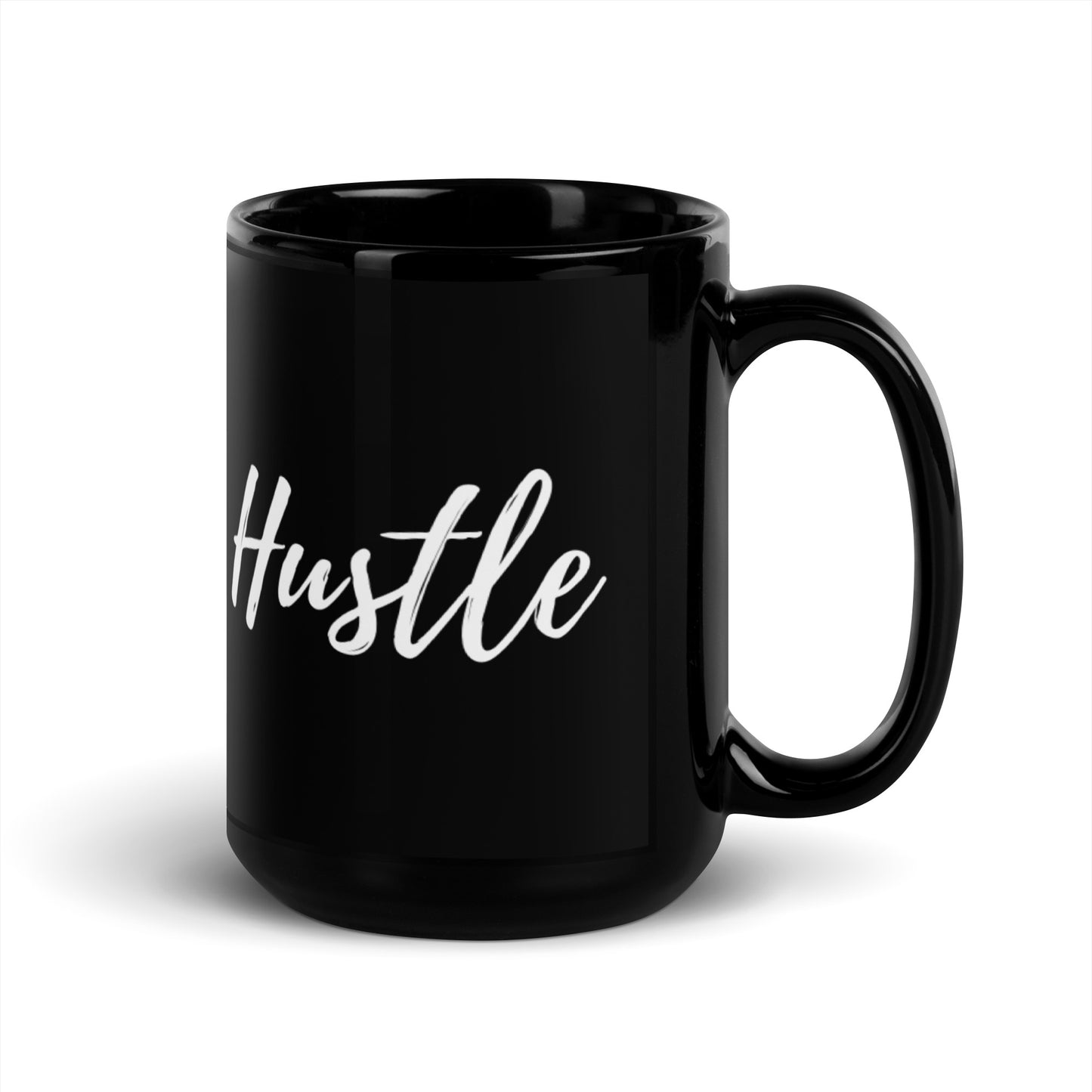 Hustle Black Glossy Mug