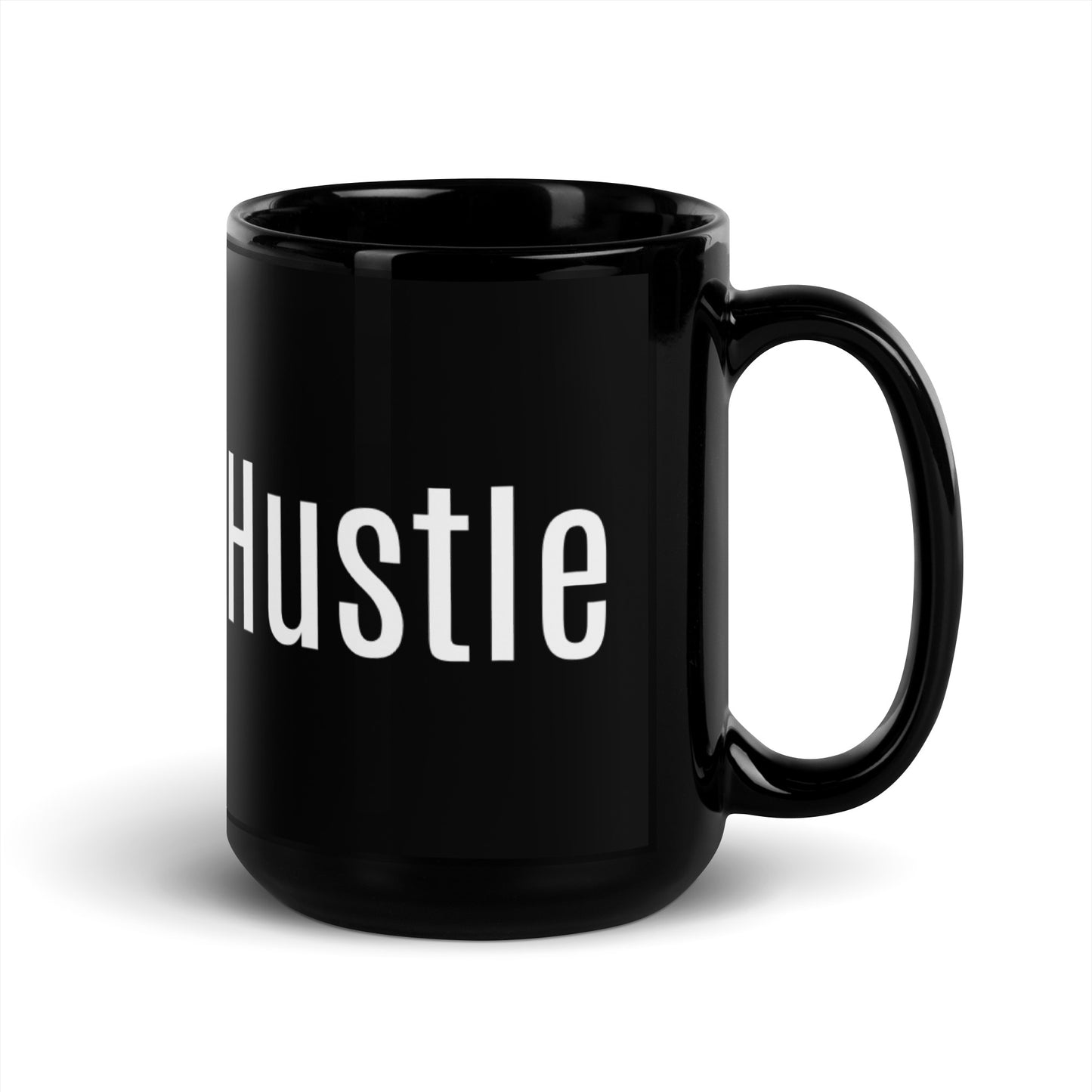 Hustle Black Glossy Mug