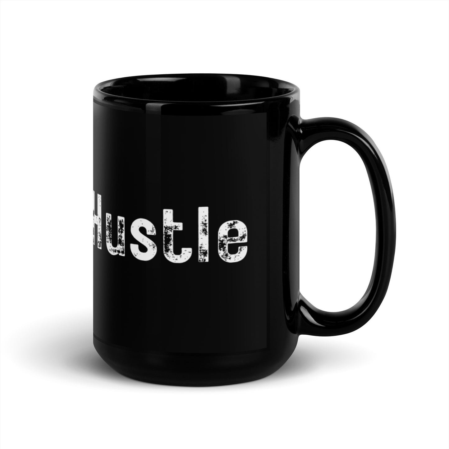 Hustle Black Glossy Mug