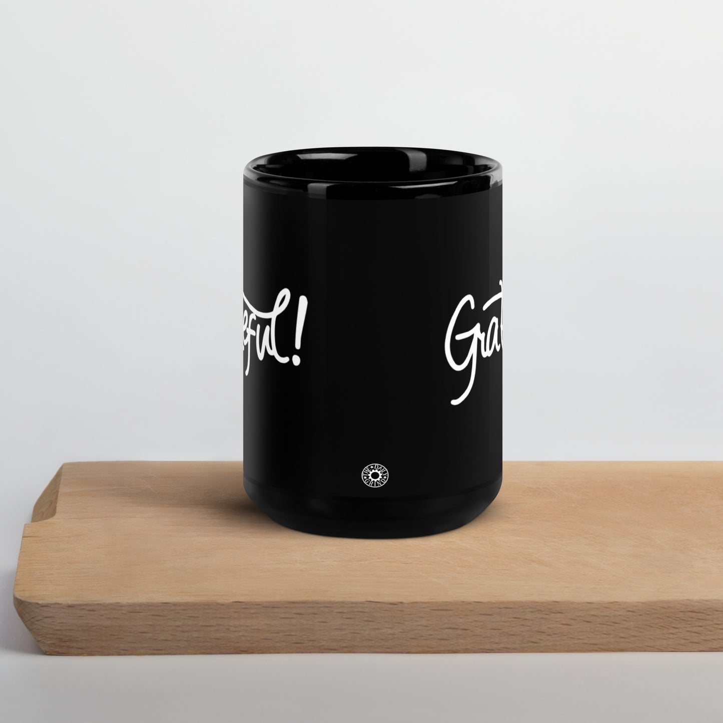 Grateful Black Glossy Mug