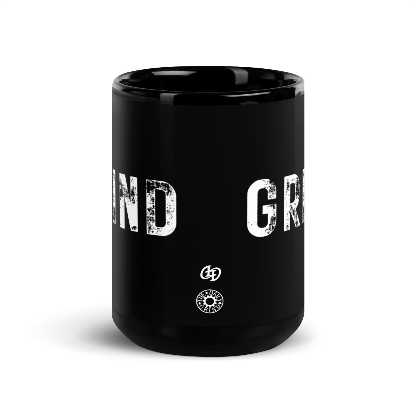 Grind Black Glossy Mug