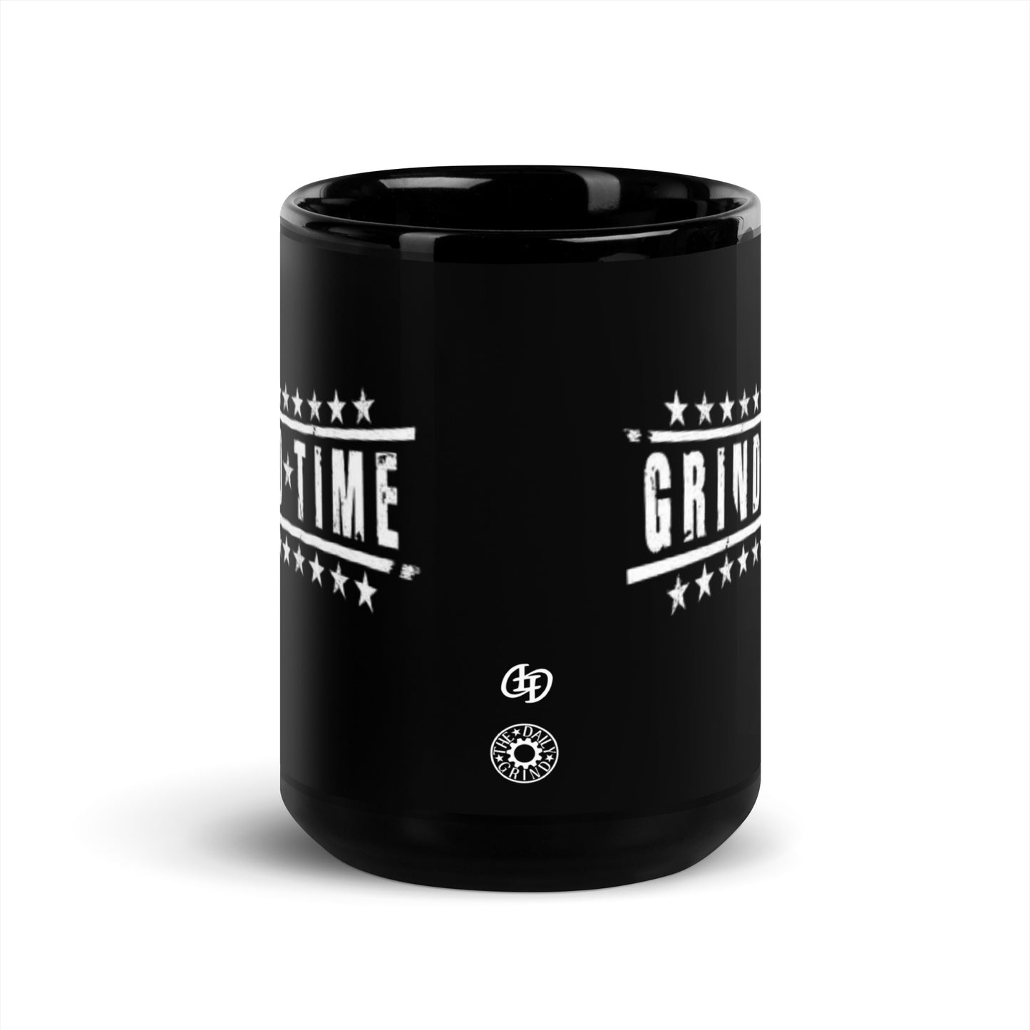 Grind Time Black Glossy Mug