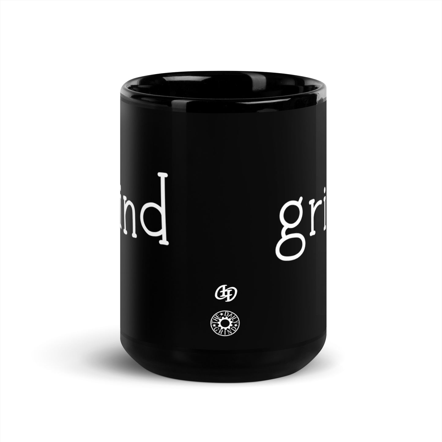 Grind Black Glossy Mug