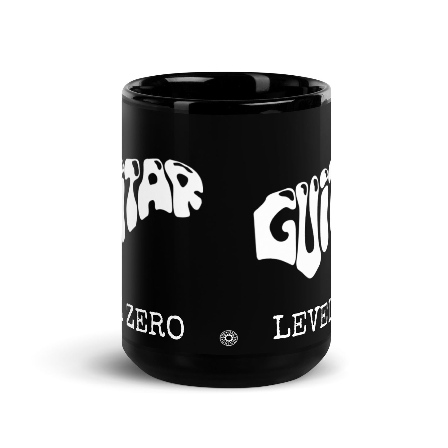 Guitar Word Black Glossy Mug