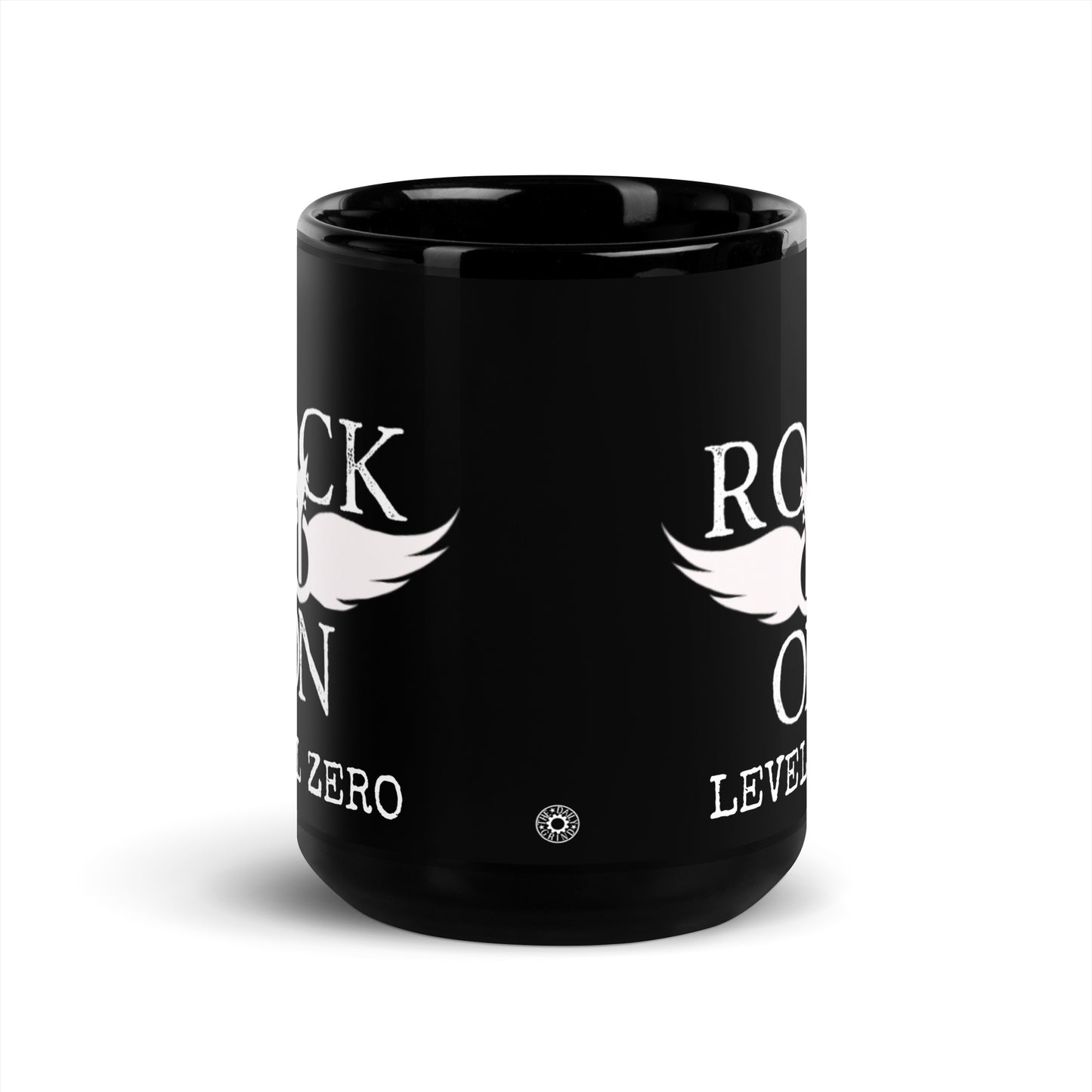 Rock On Black Glossy Mug