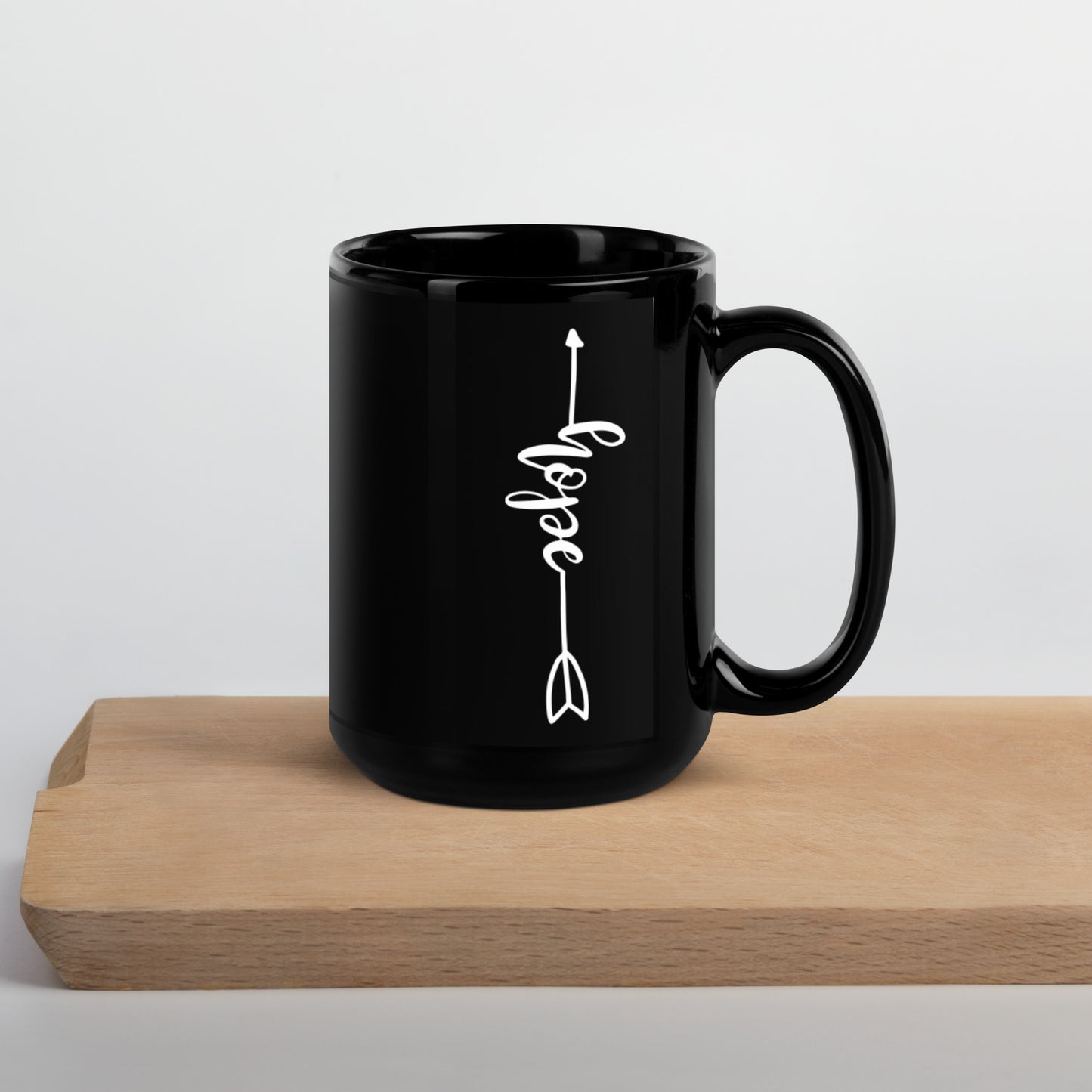 Hope Black Glossy Mug