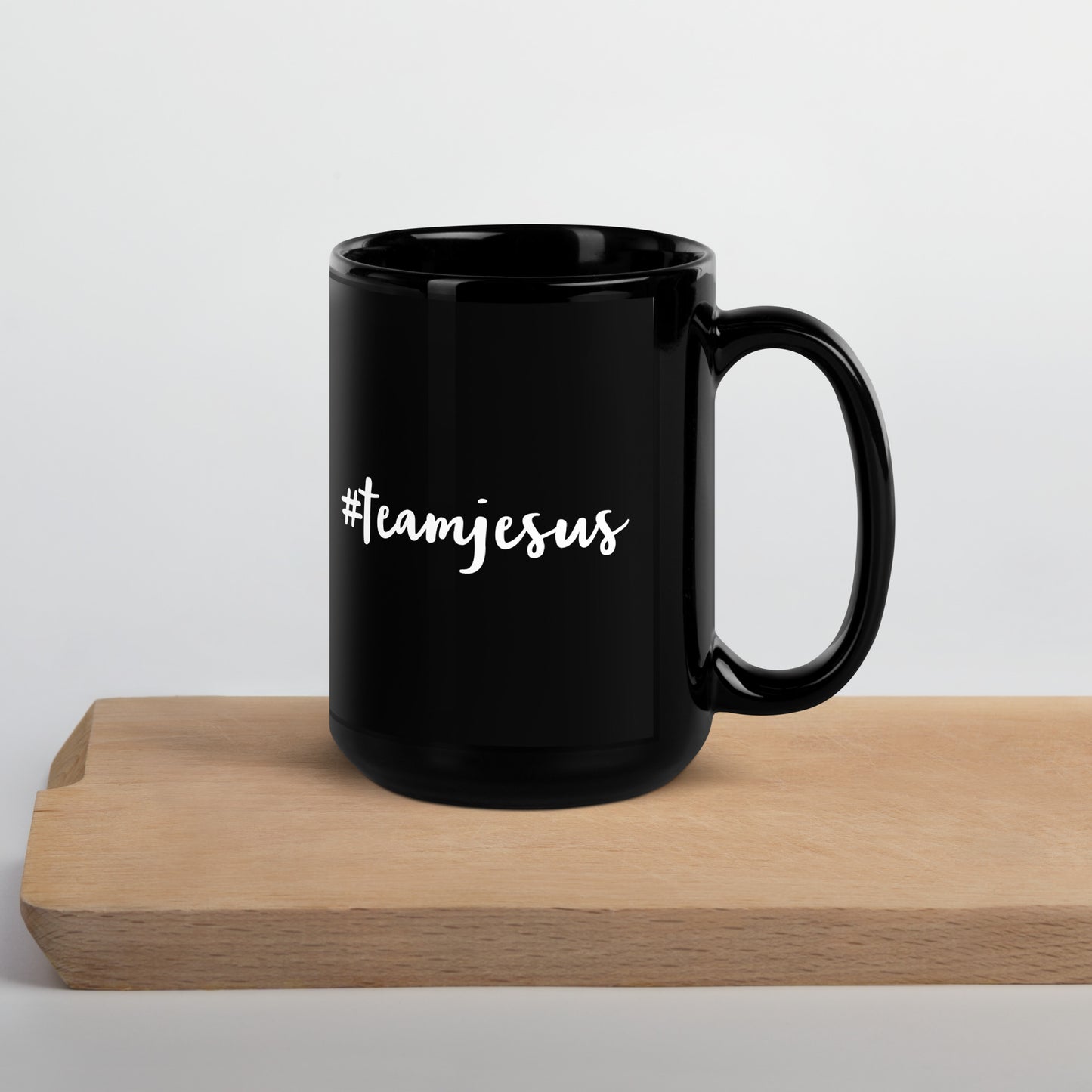 Team Jesus Black Glossy Mug