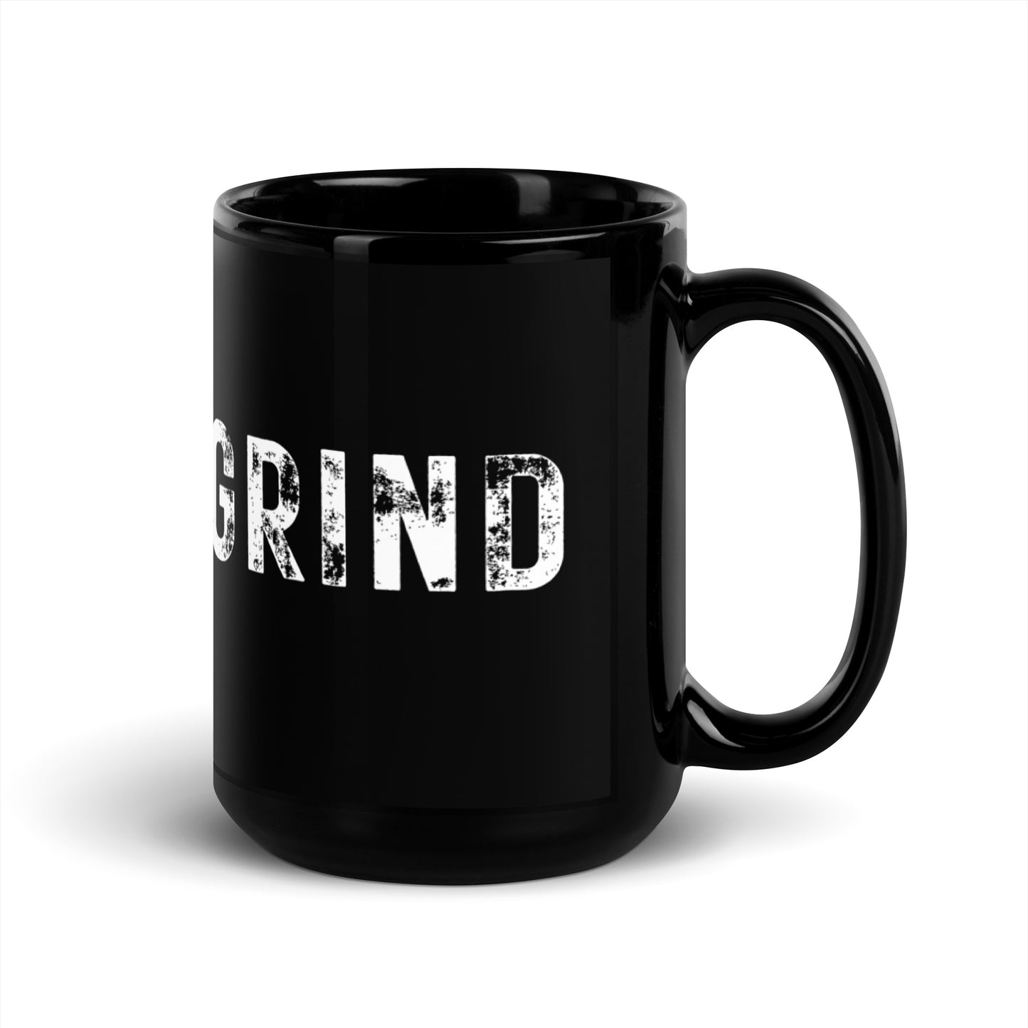 Grind Black Glossy Mug