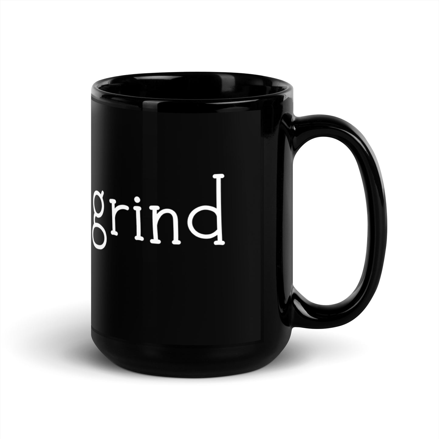 Grind Black Glossy Mug