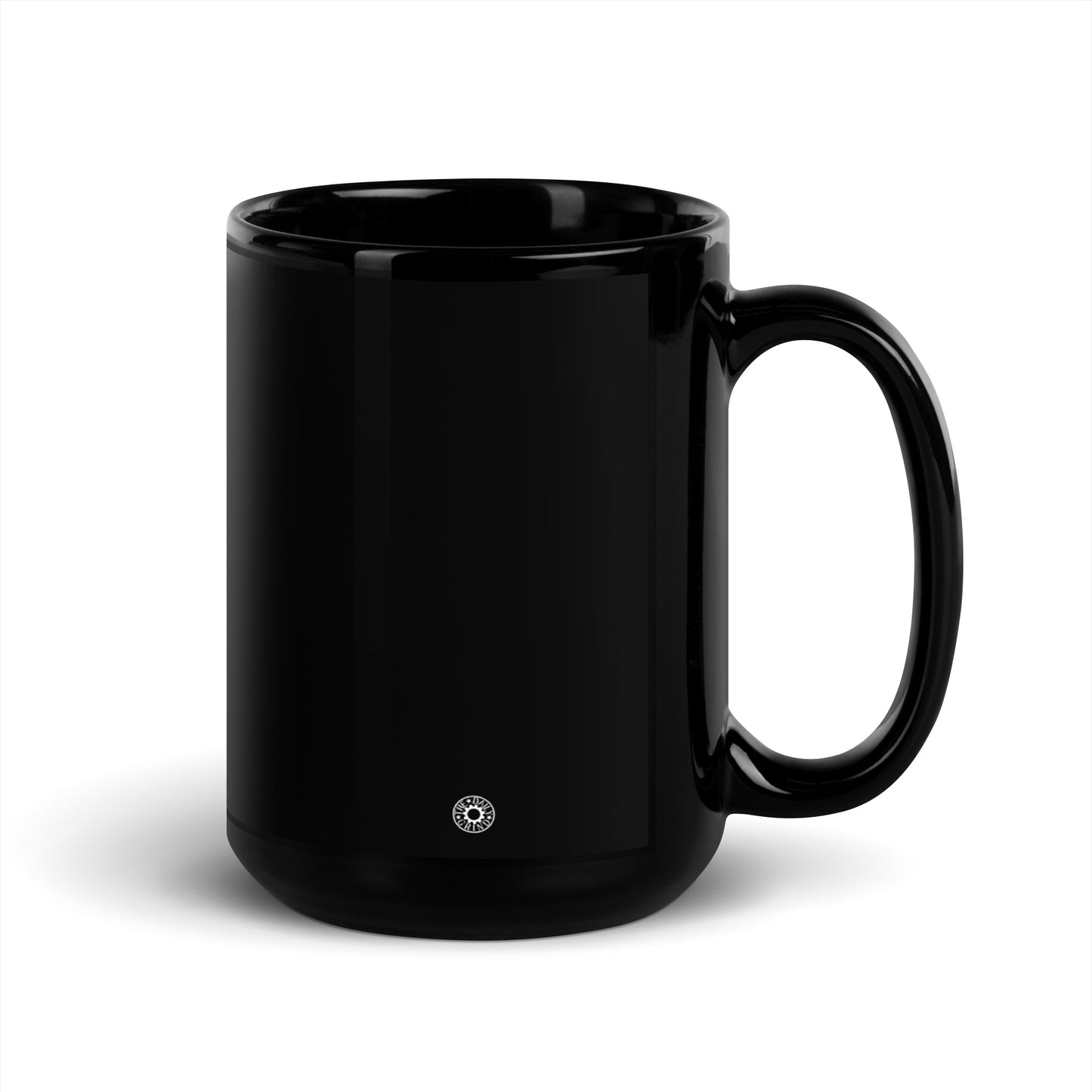 The Daily Grind Black Glossy Mug