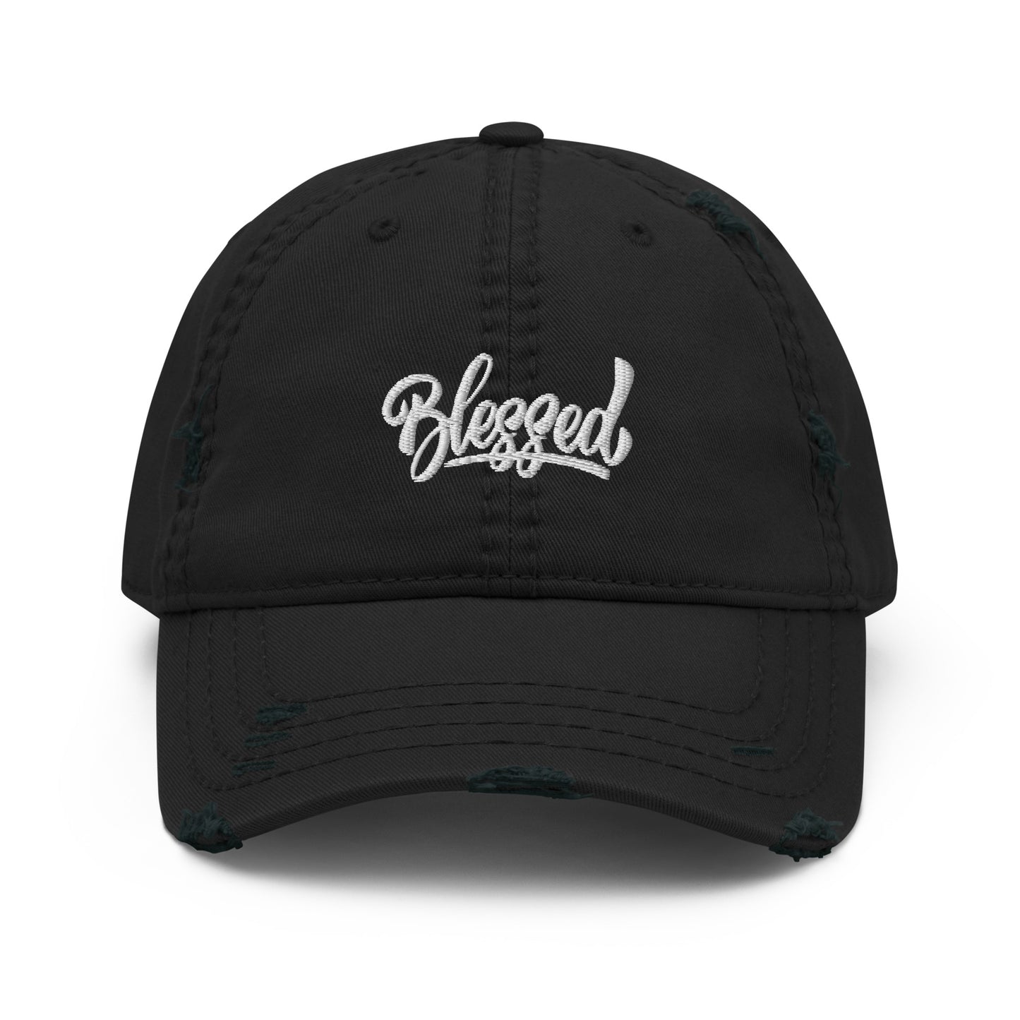 Blessed (white) Distressed Dad Hat