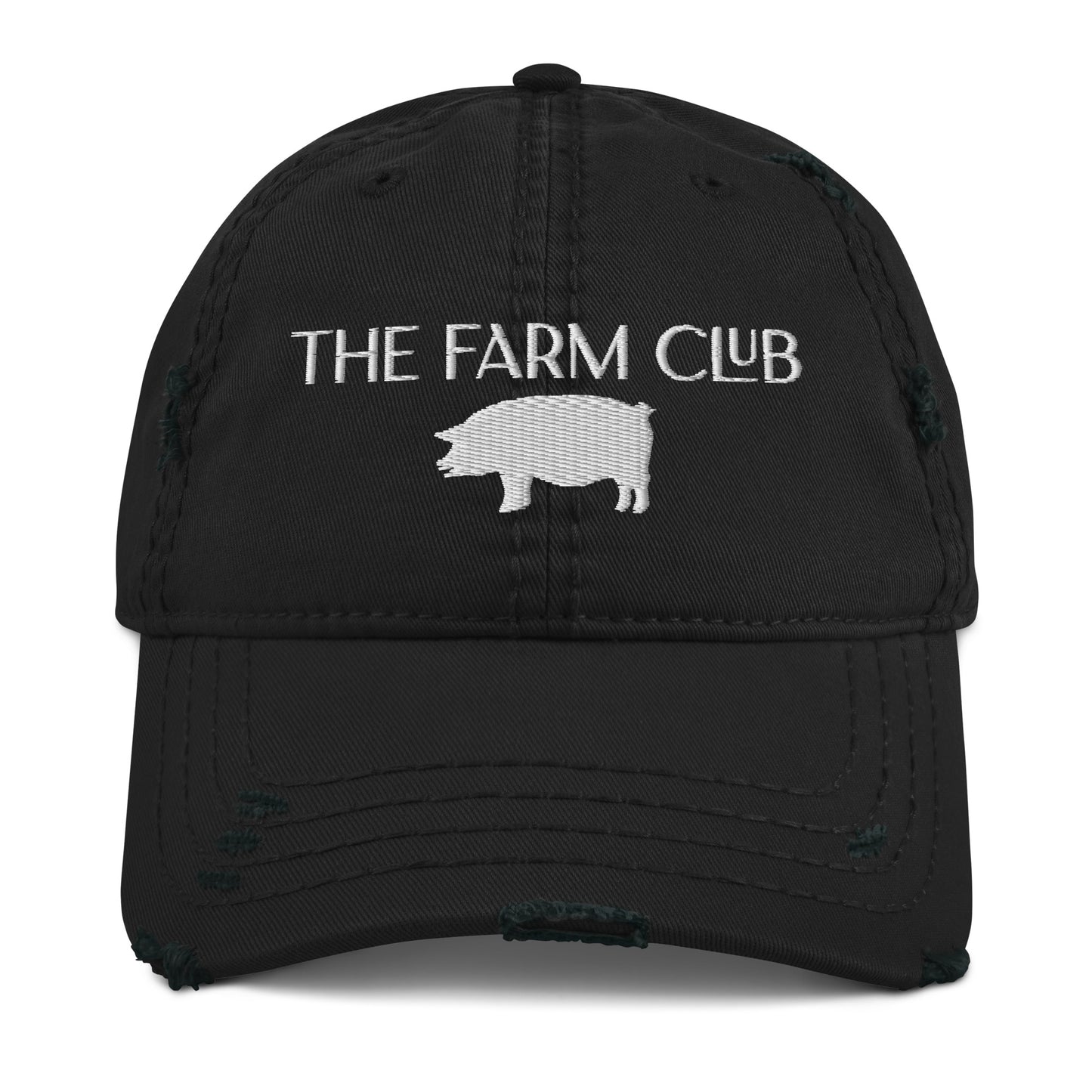 The Farm Club Pig Distressed Dad Hat