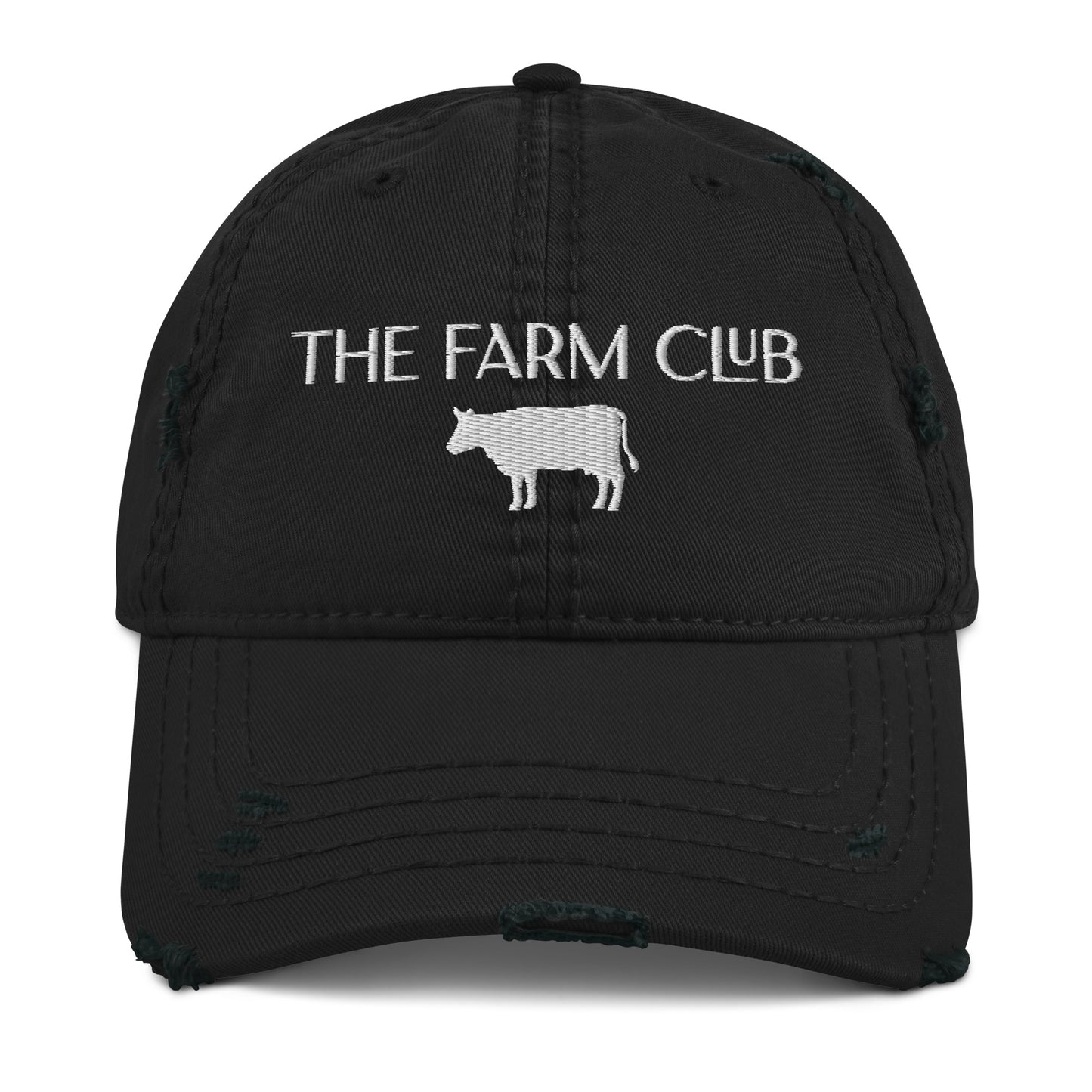 The Farm Club Cow Distressed Dad Hat