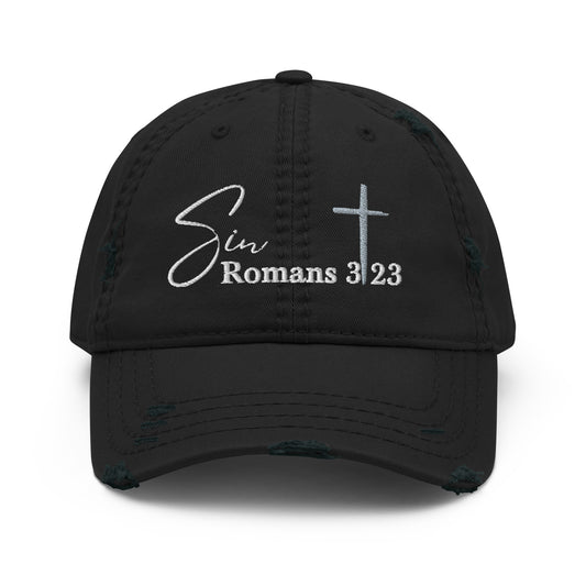 Sin Distressed Dad Hat