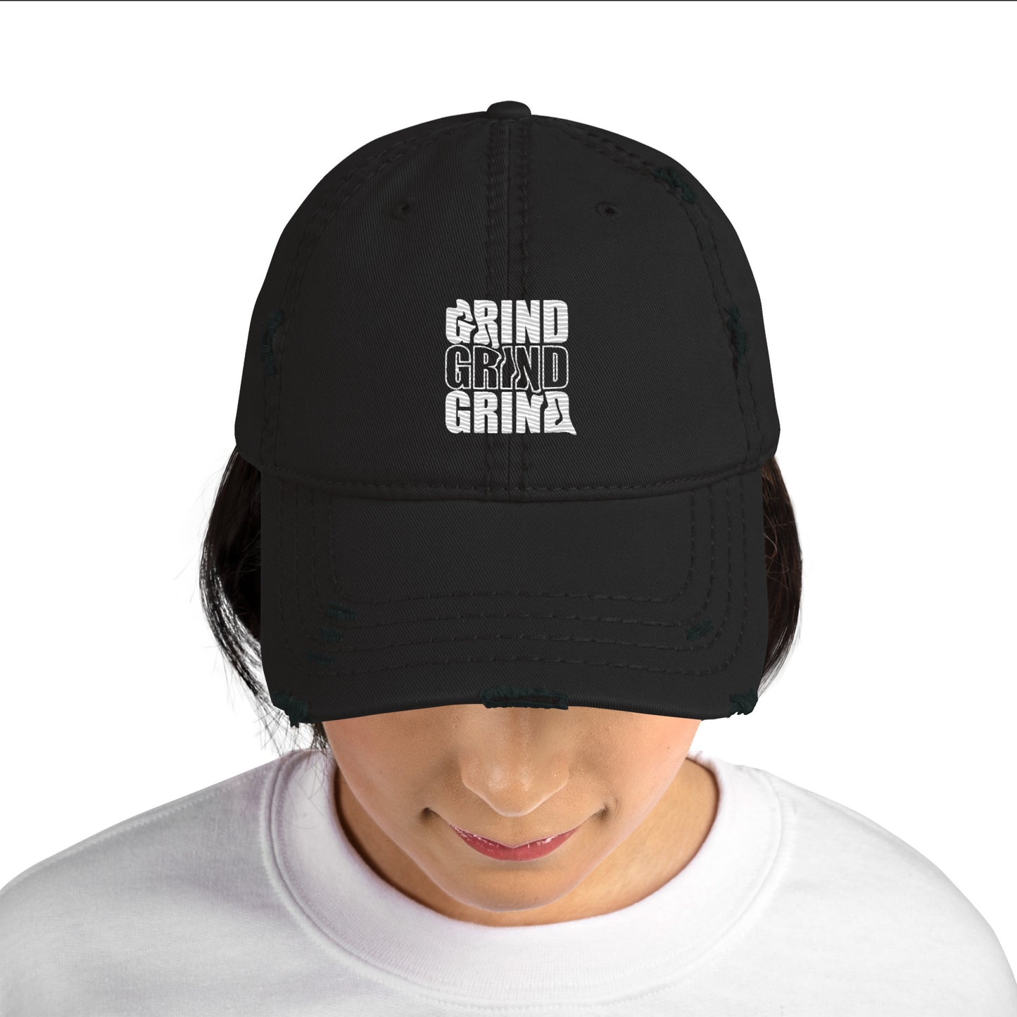 Grind Grind Grind Distressed Dad Hat