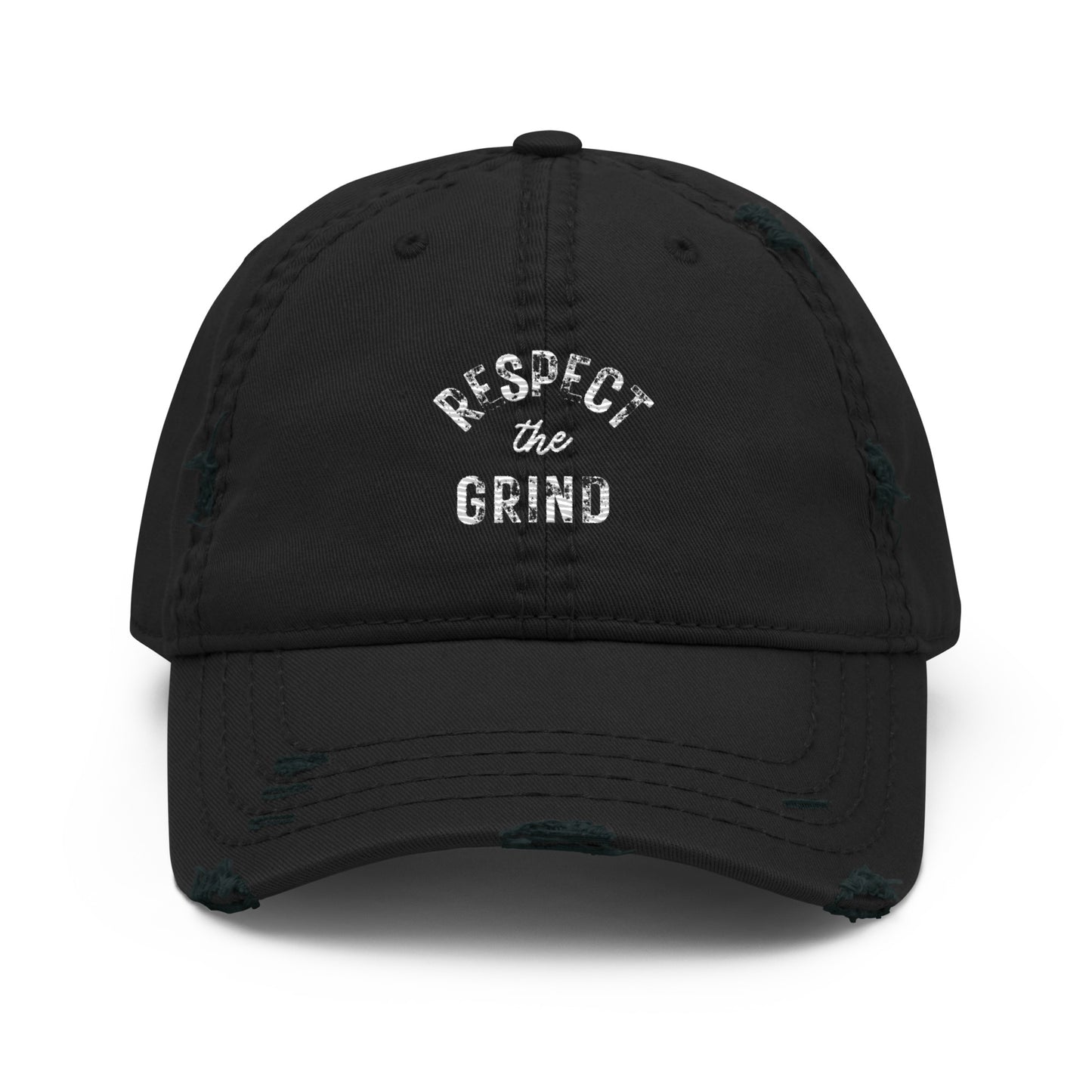 Respect the Grind Distressed Dad Hat