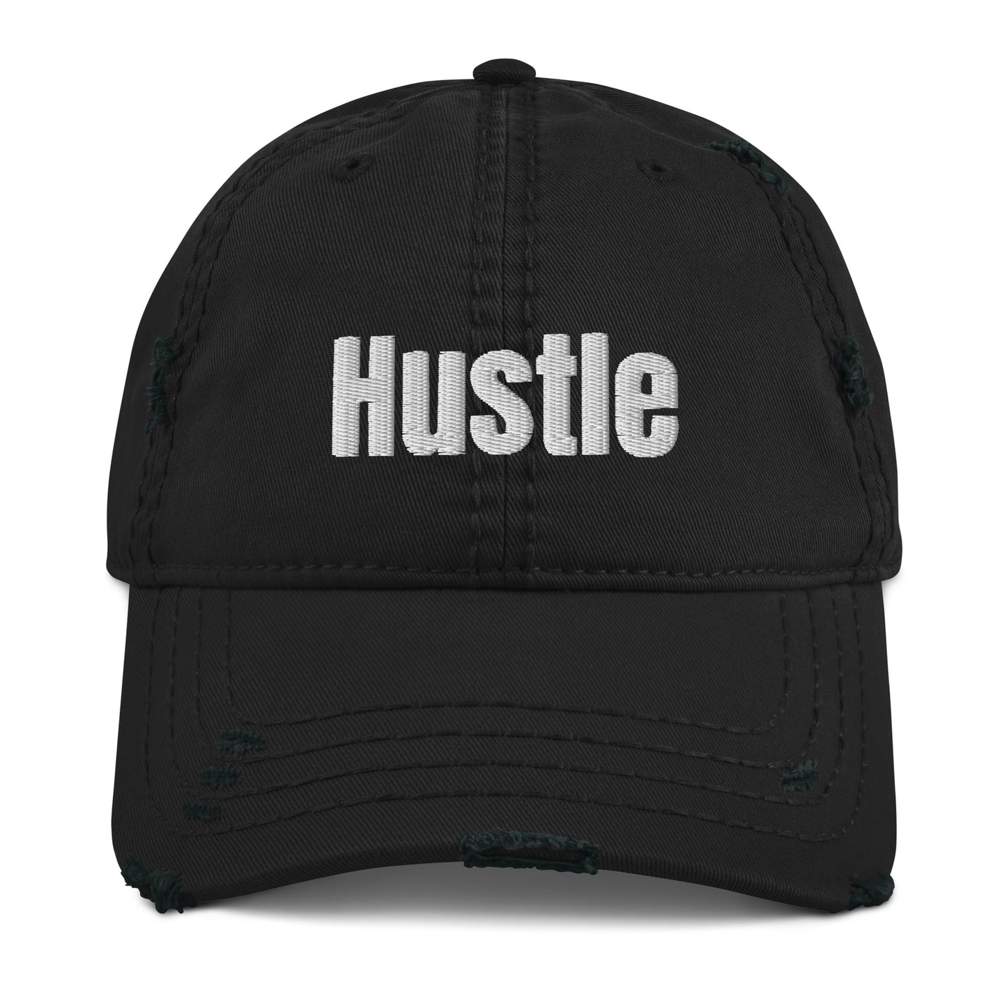 Hustle Distressed Dad Hat