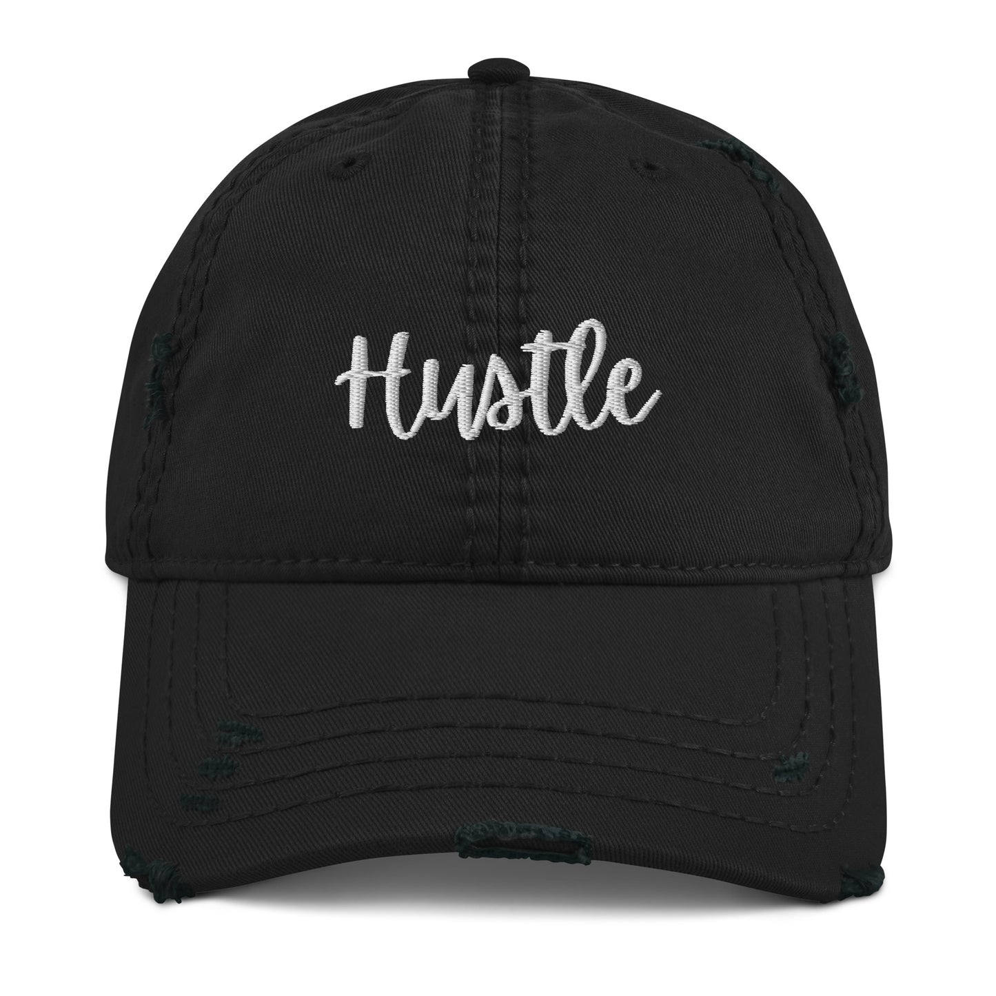 Hustle Distressed Dad Hat