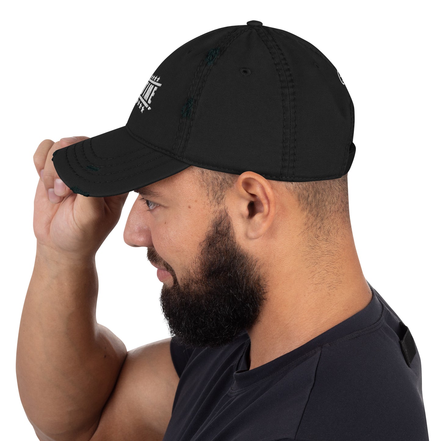 Grind Time Distressed Dad Hat