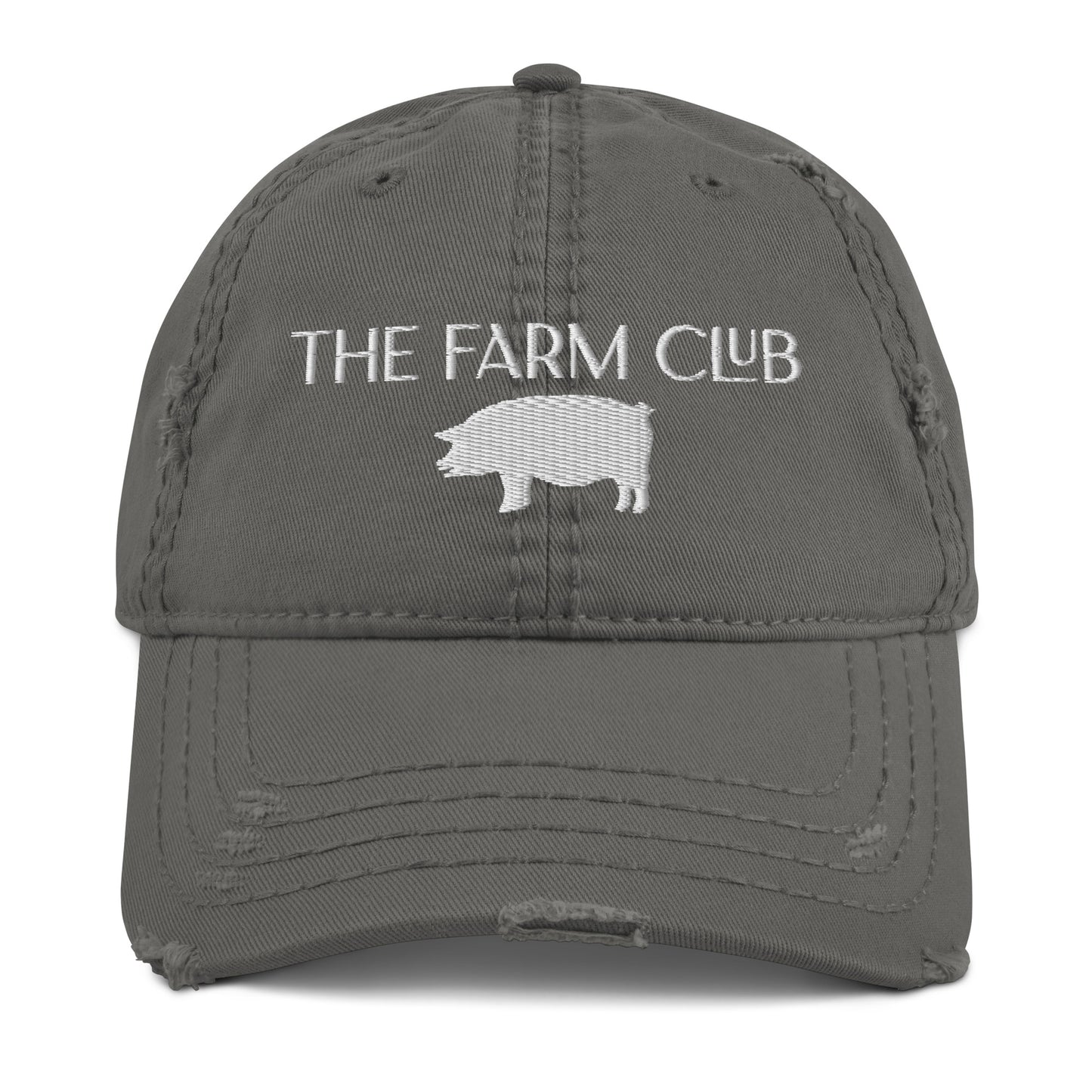 The Farm Club Pig Distressed Dad Hat