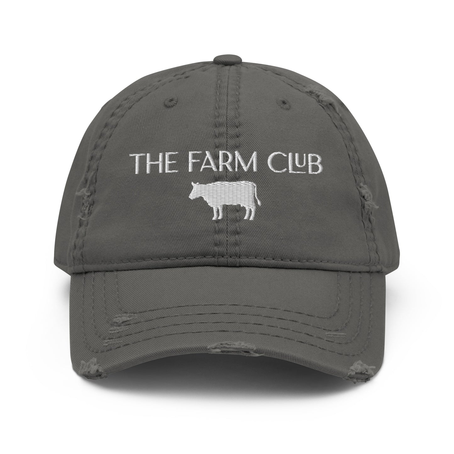 The Farm Club Cow Distressed Dad Hat