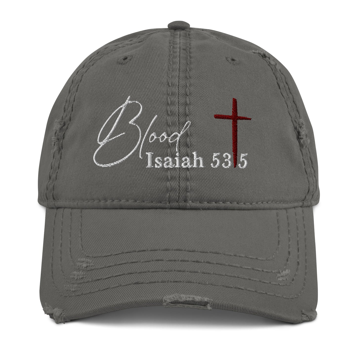 Blood Distressed Dad Hat