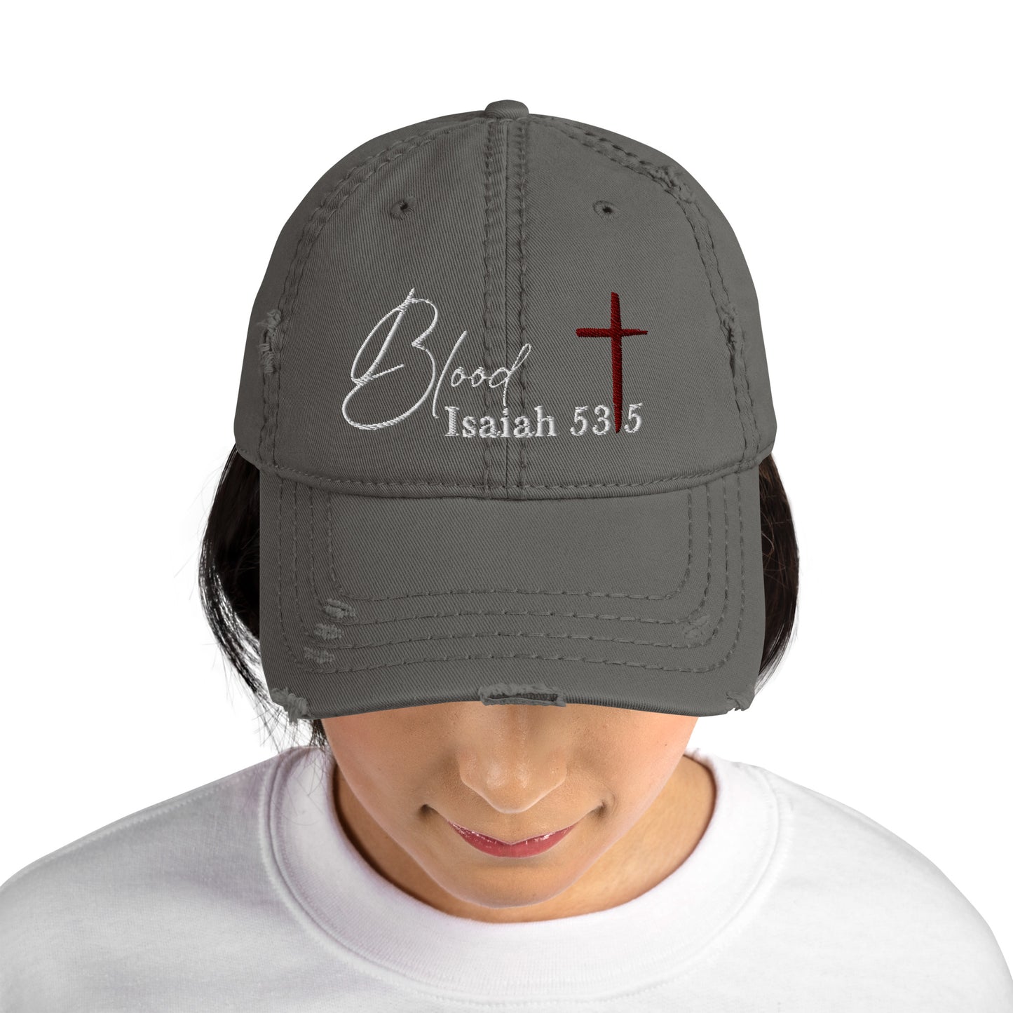 Blood Distressed Dad Hat