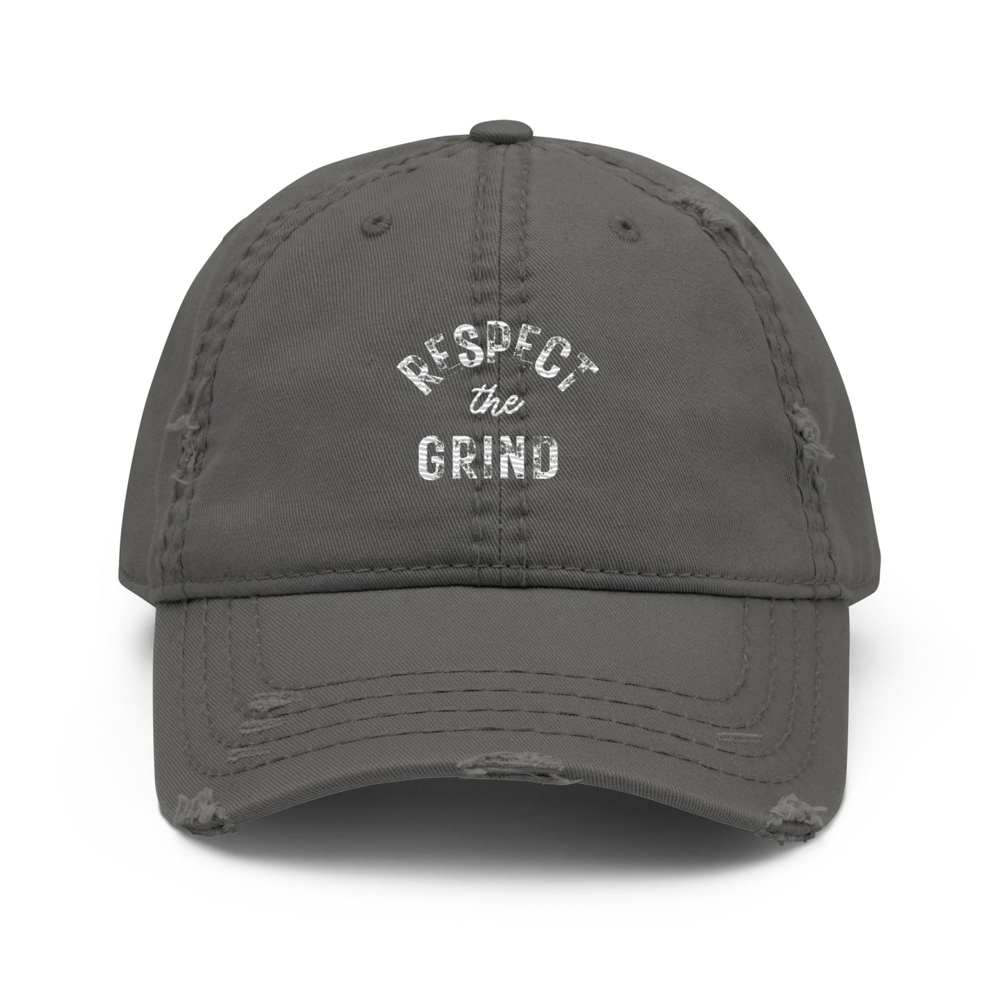 Respect the Grind Distressed Dad Hat