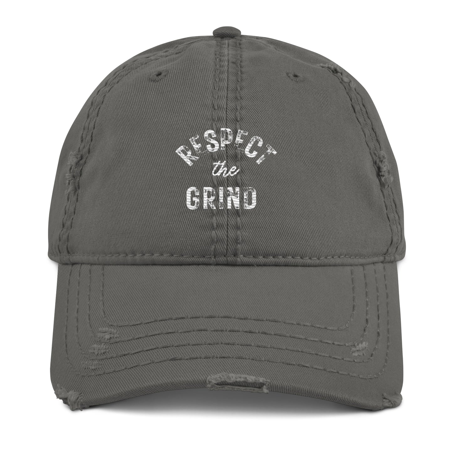 Respect the Grind Distressed Dad Hat