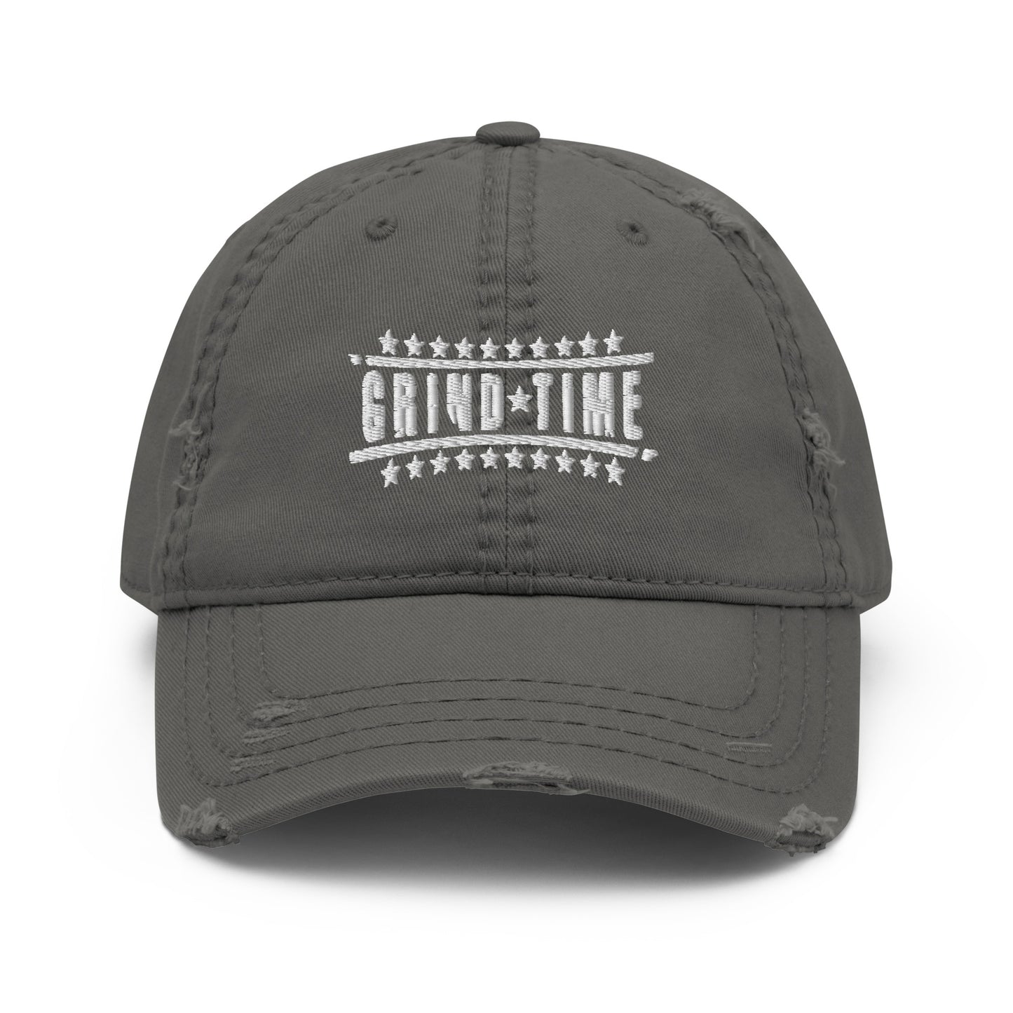 Grind Time Distressed Dad Hat