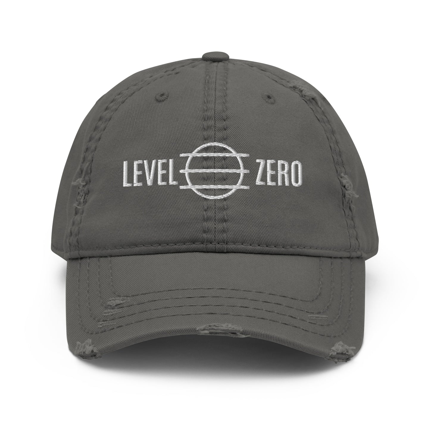 Level Zero Music Symbol Distressed Dad Hat