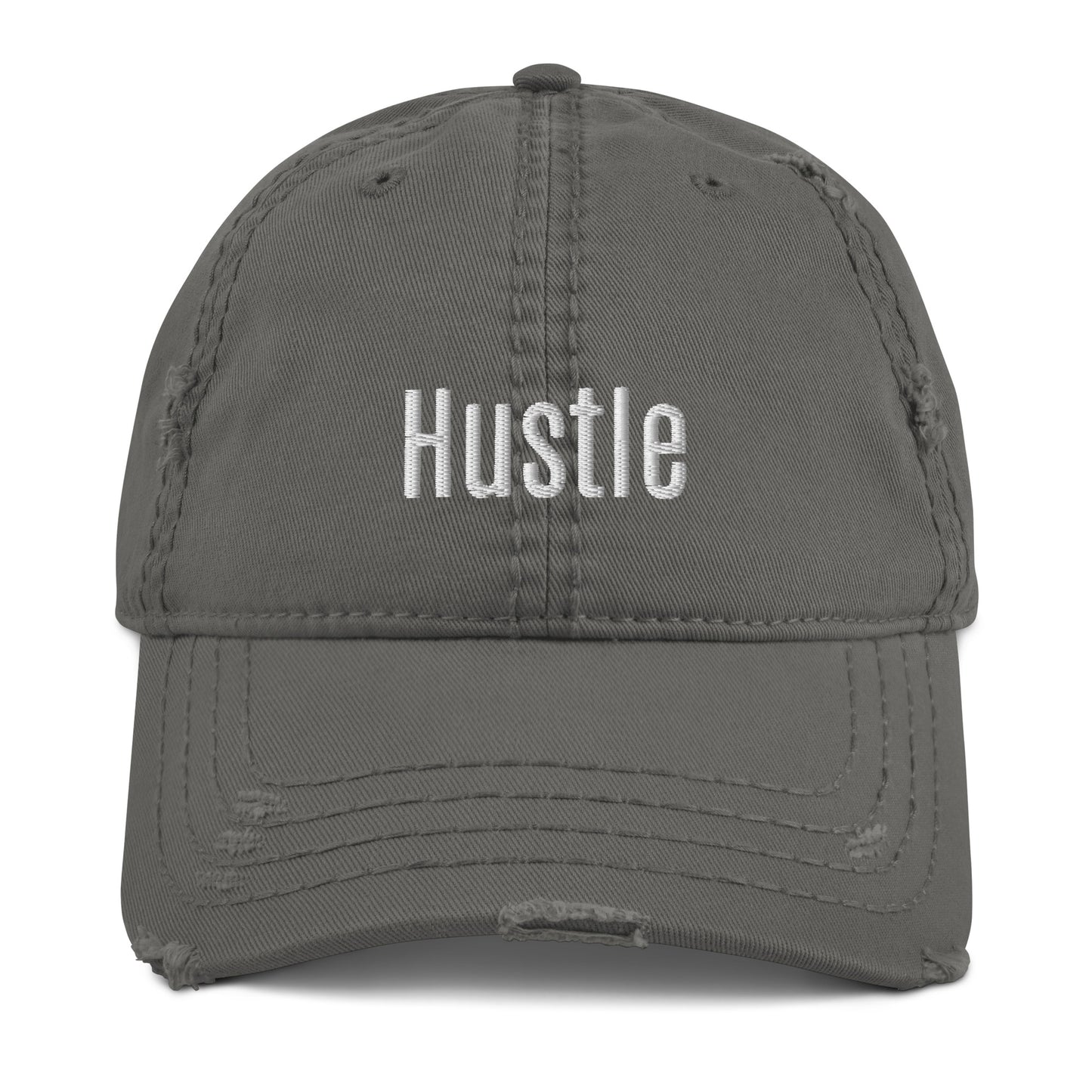 Hustle Distressed Dad Hat