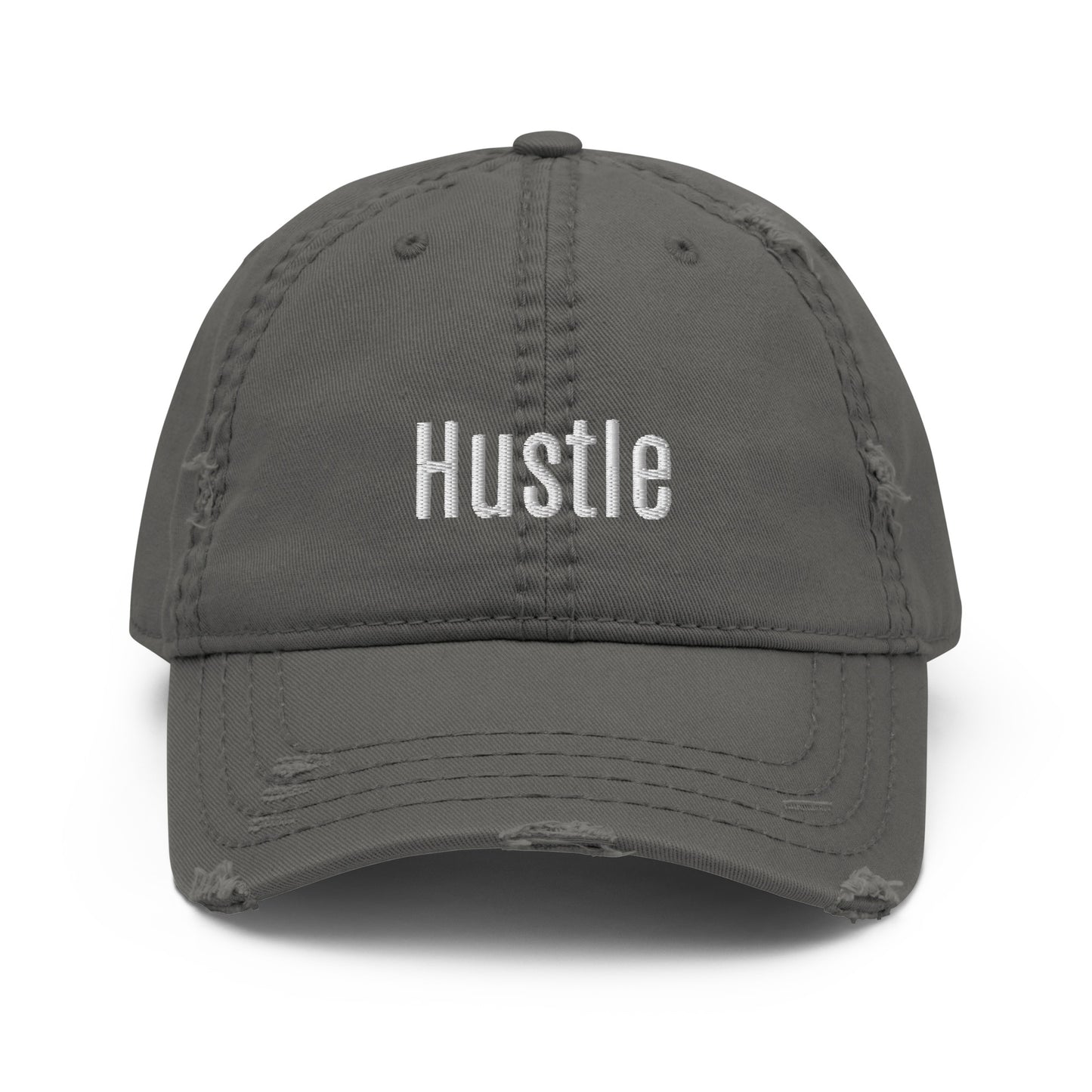 Hustle Distressed Dad Hat