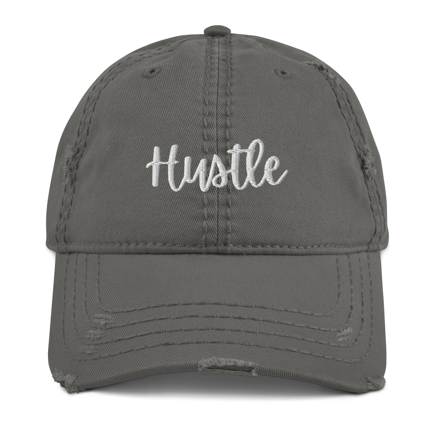 Hustle Distressed Dad Hat