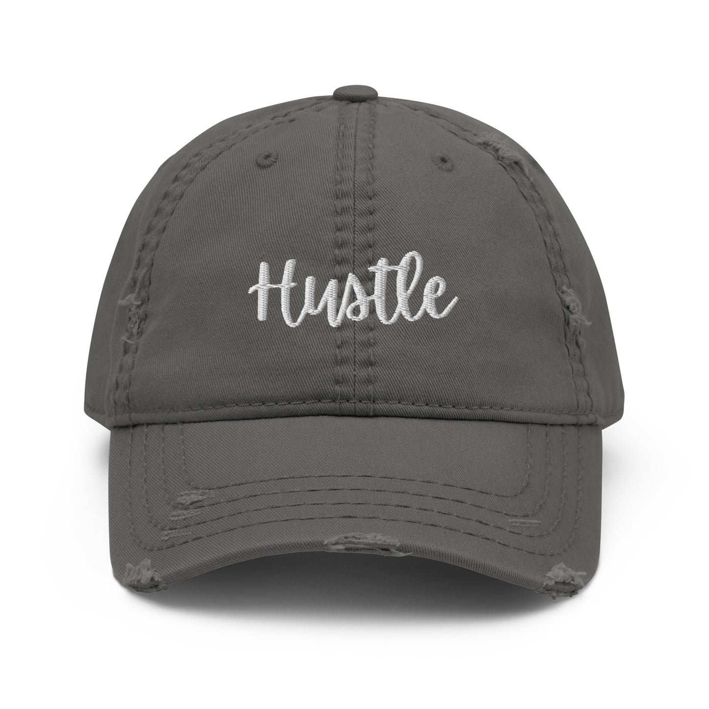 Hustle Distressed Dad Hat