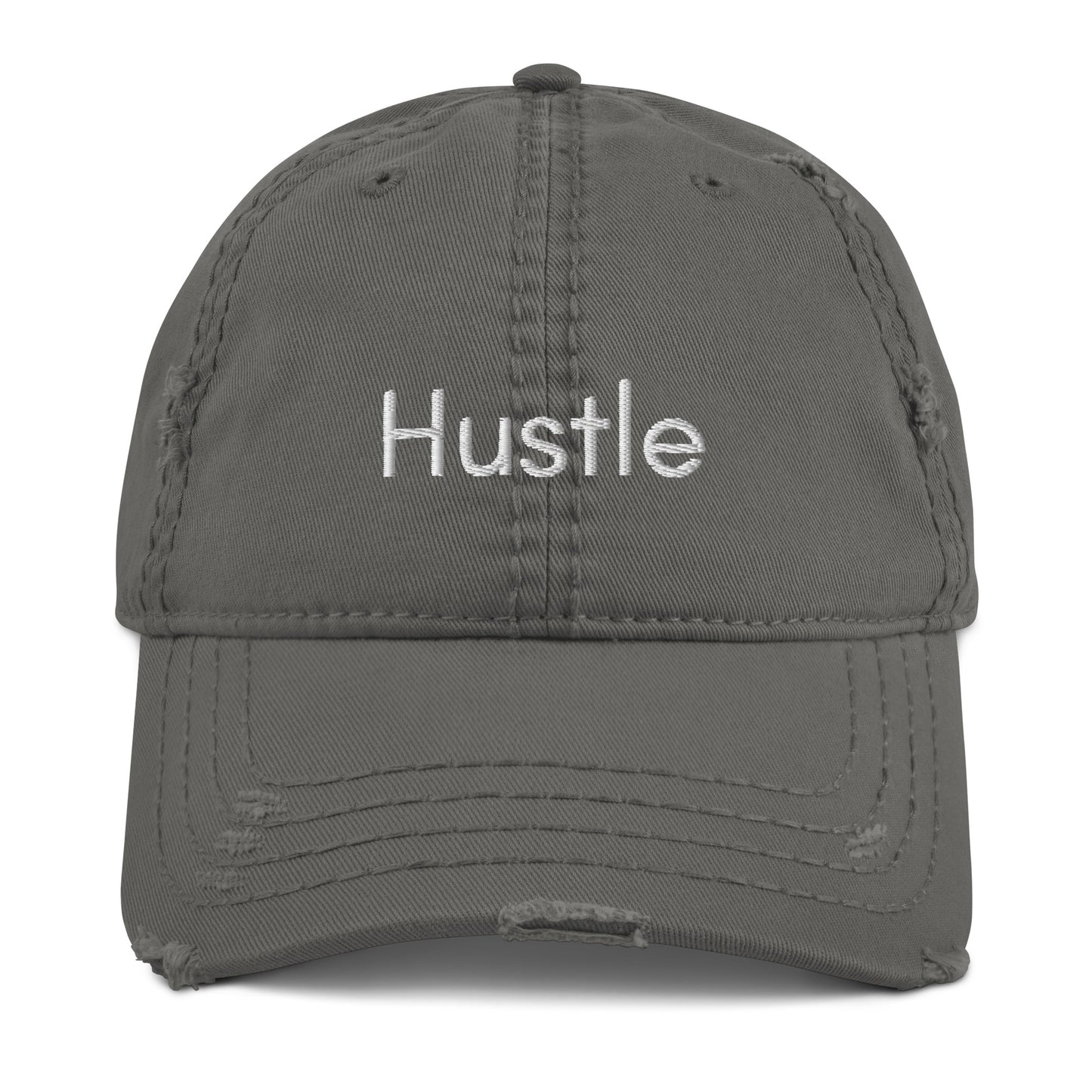 Hustle Distressed Dad Hat