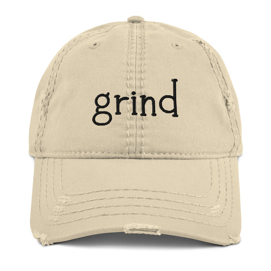 Grind Distressed Dad Hat