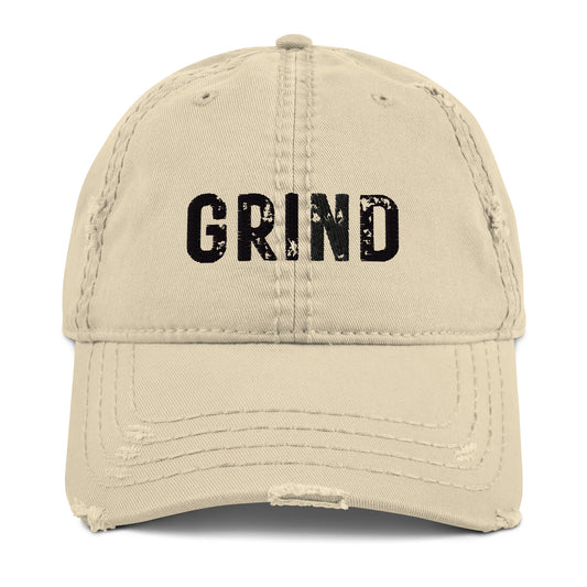 Stamped Grind Distressed Dad Hat