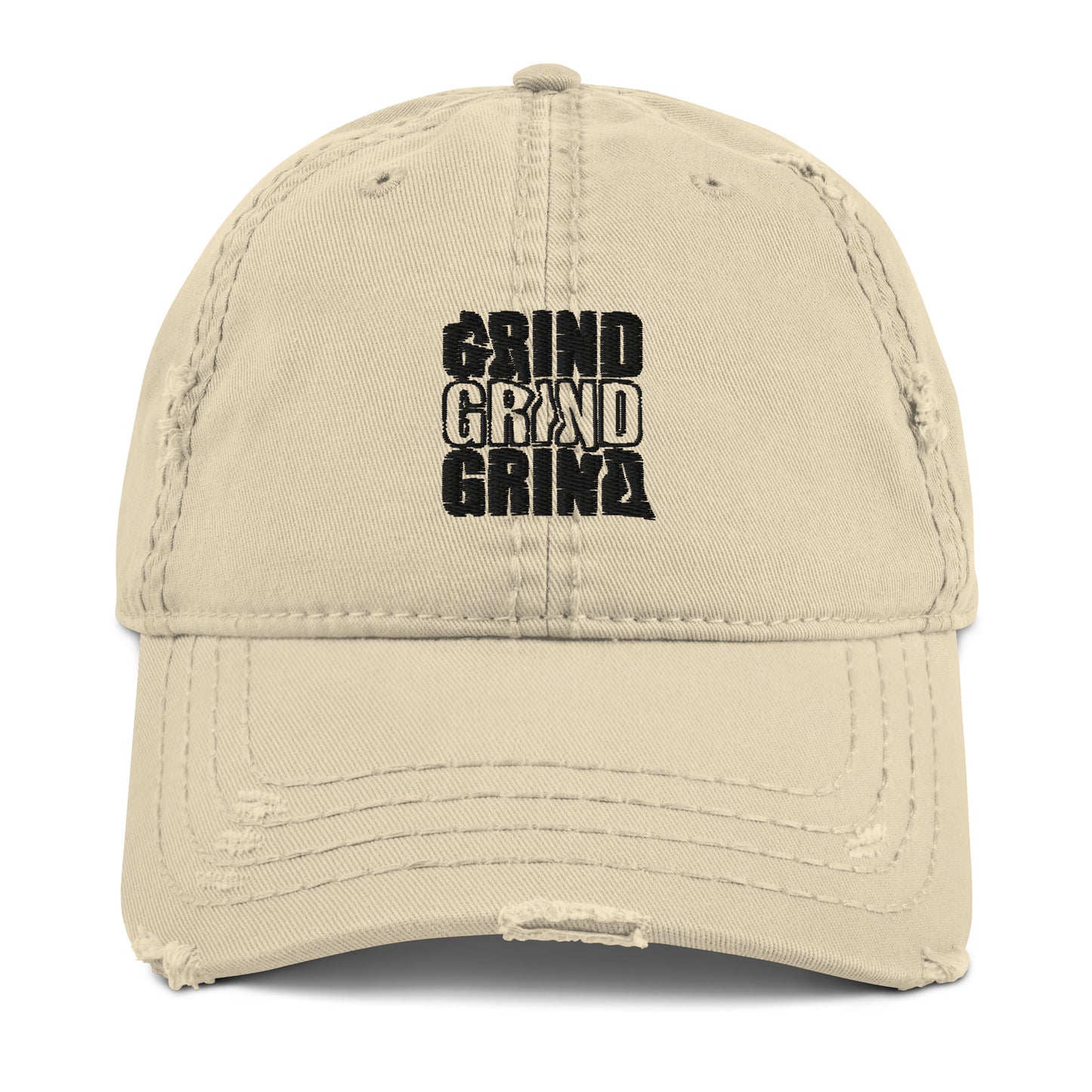 Grind Grind Grind Distressed Dad Hat