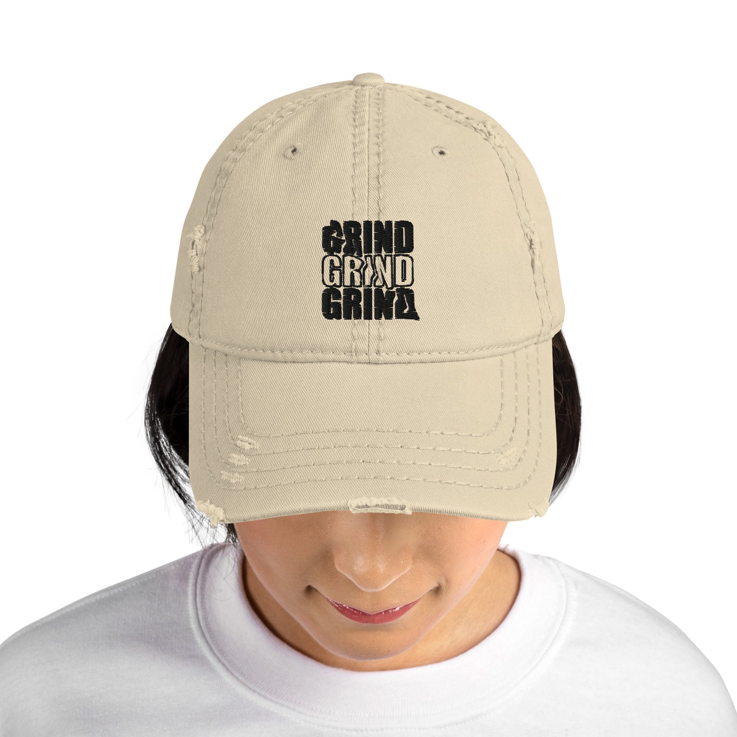 Grind Grind Grind Distressed Dad Hat