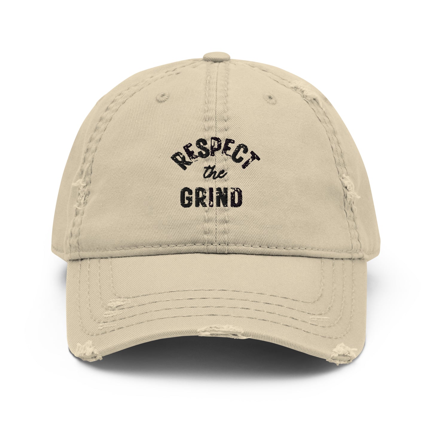 Respect the Grind Distressed Dad Hat