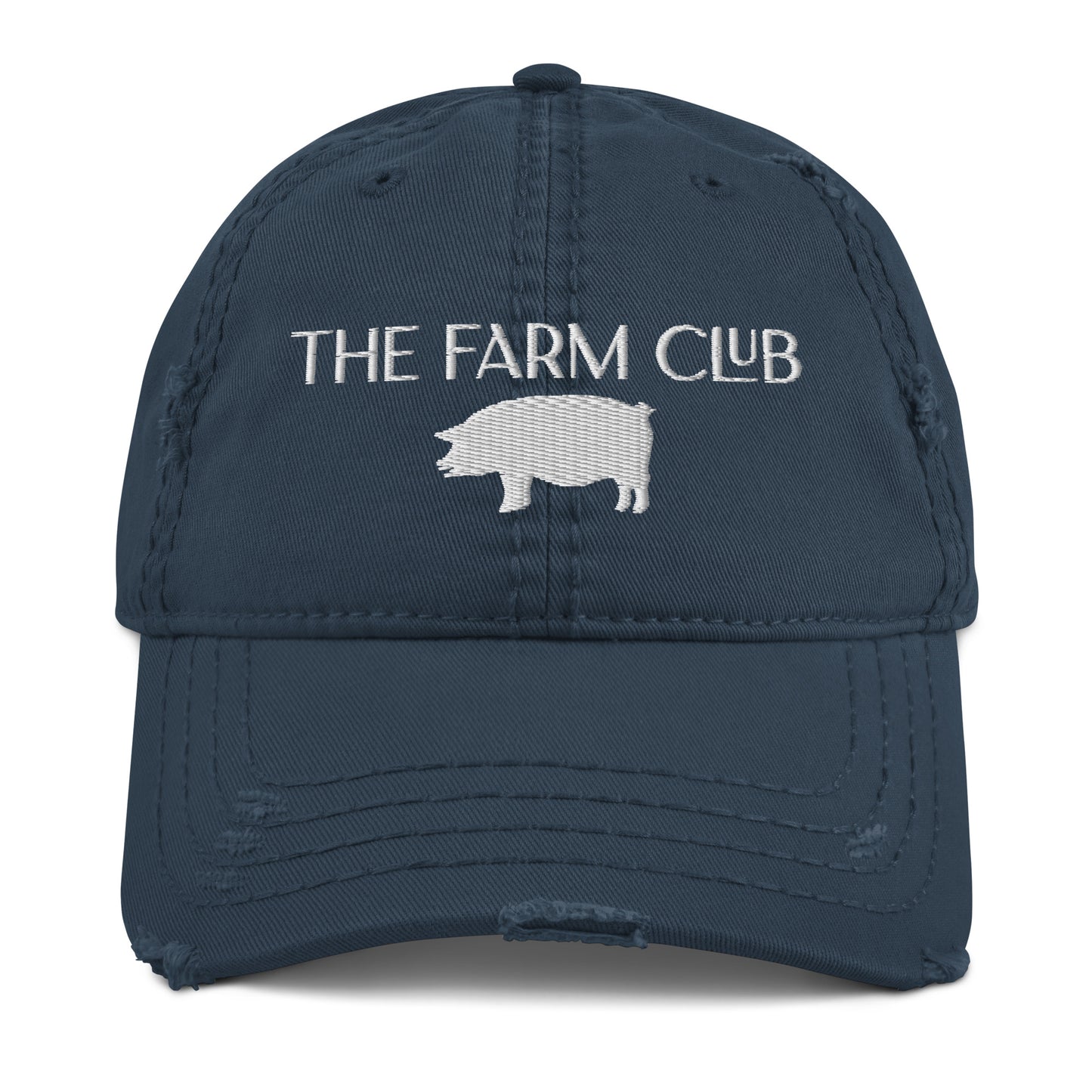 The Farm Club Pig Distressed Dad Hat