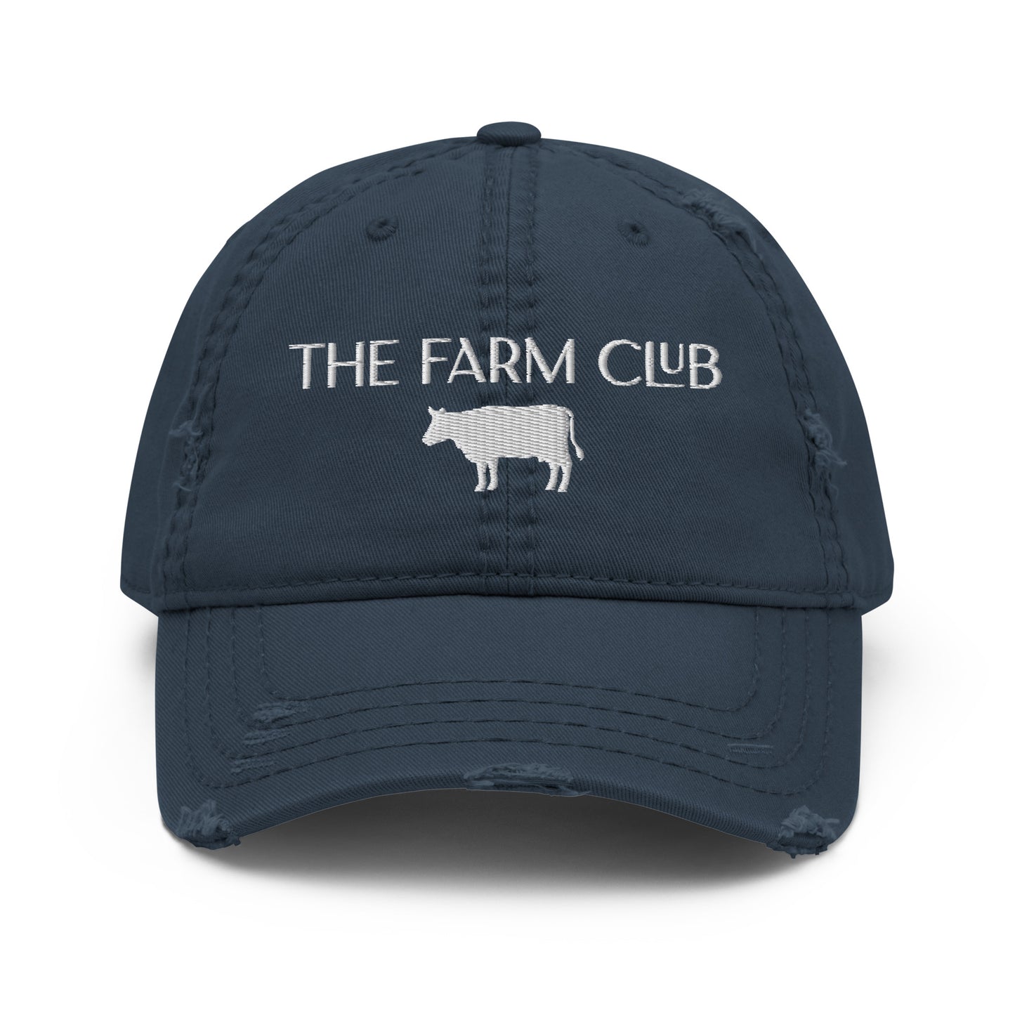 The Farm Club Cow Distressed Dad Hat