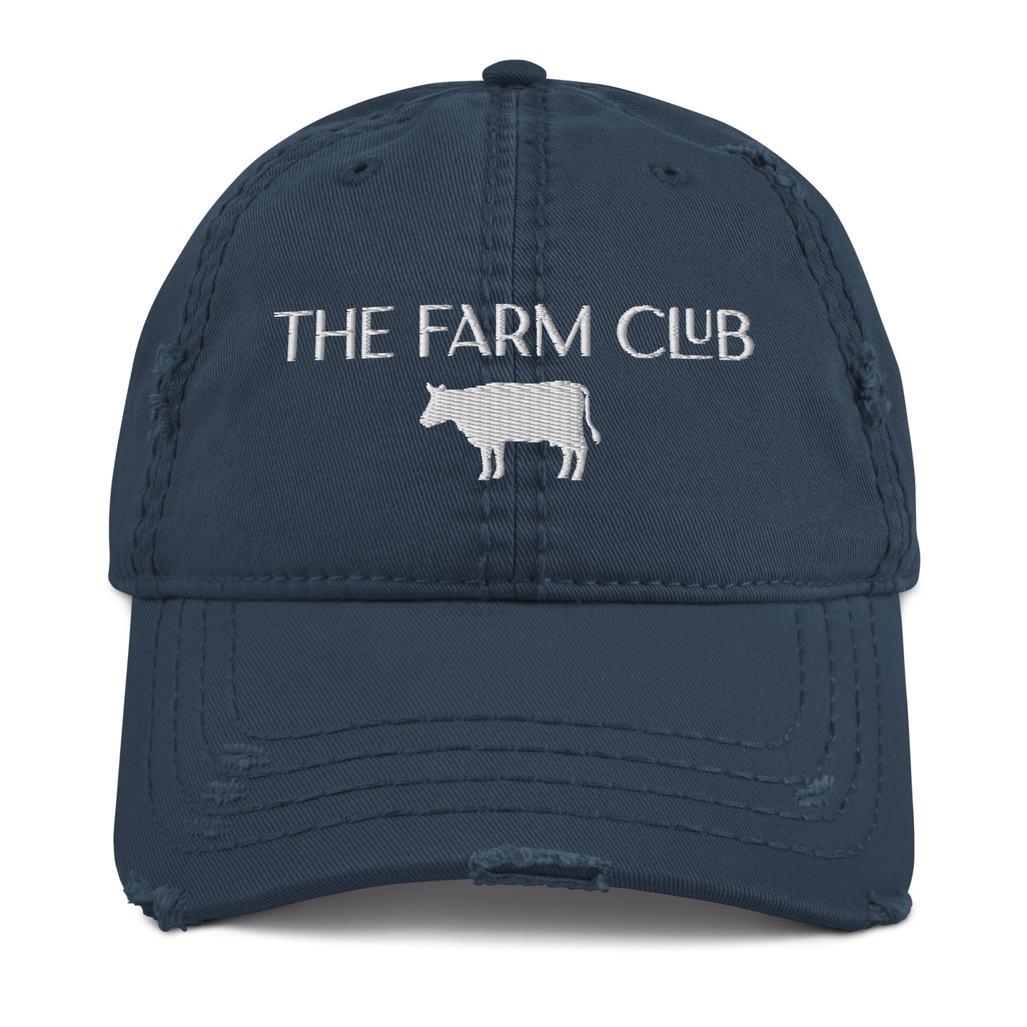 The Farm Club Cow Distressed Dad Hat